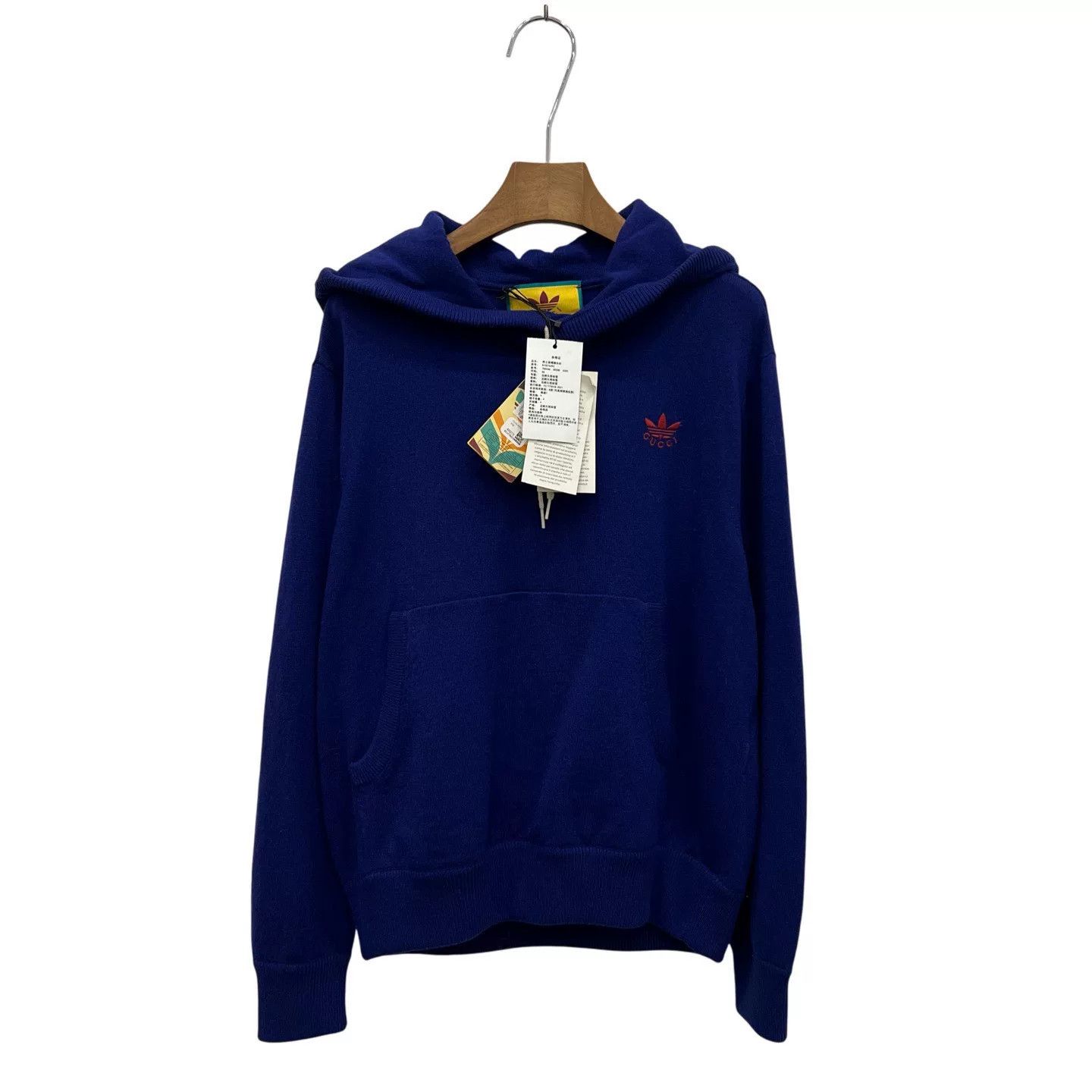 Japanese Brand Gucci x Adidas Classic Logo Knit Hoodie Size US XS / EU 42 / 0 - 2 Thumbnail