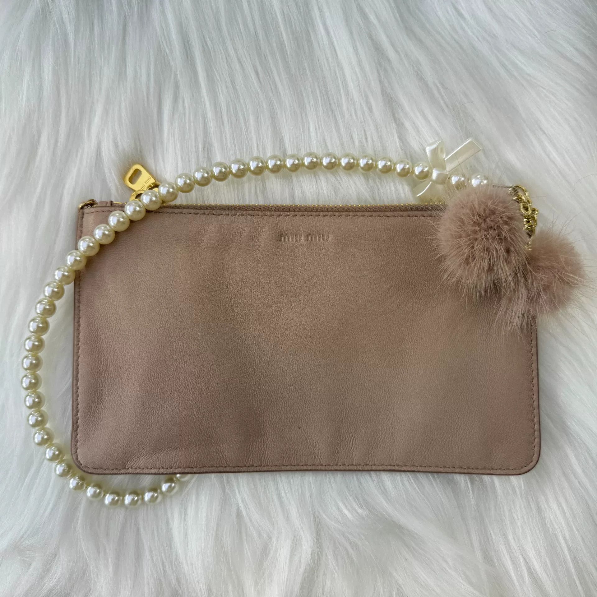 Miu Miu MiuMiu Pearl Chain Shoulder Bag Size ONE SIZE - 8 Thumbnail