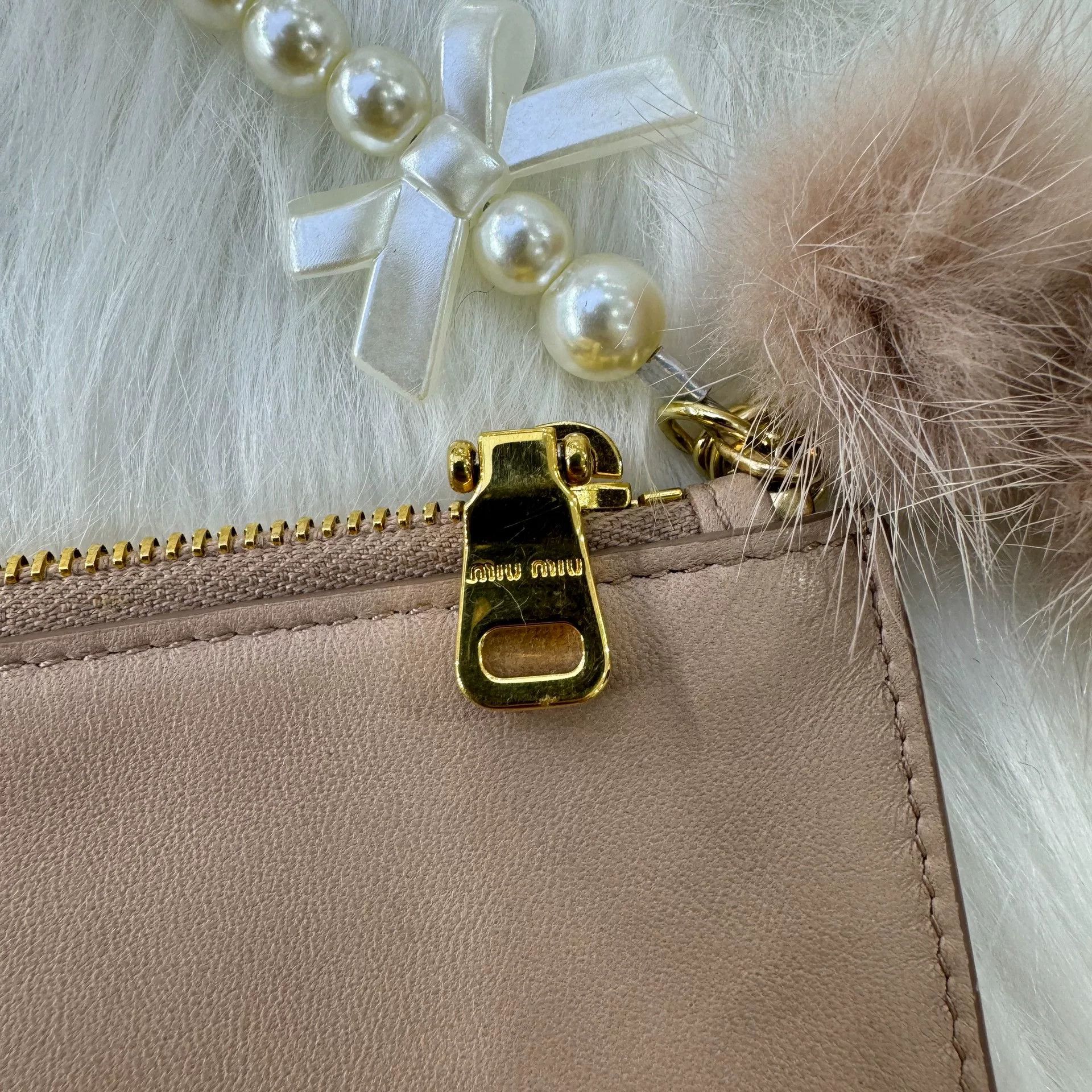 Miu Miu MiuMiu Pearl Chain Shoulder Bag Size ONE SIZE - 6 Thumbnail