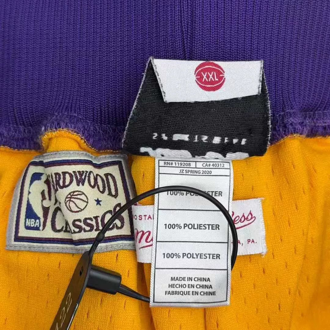 Japanese Brand Lakers Basketball Shorts Size US 34 / EU 50 - 3 Thumbnail