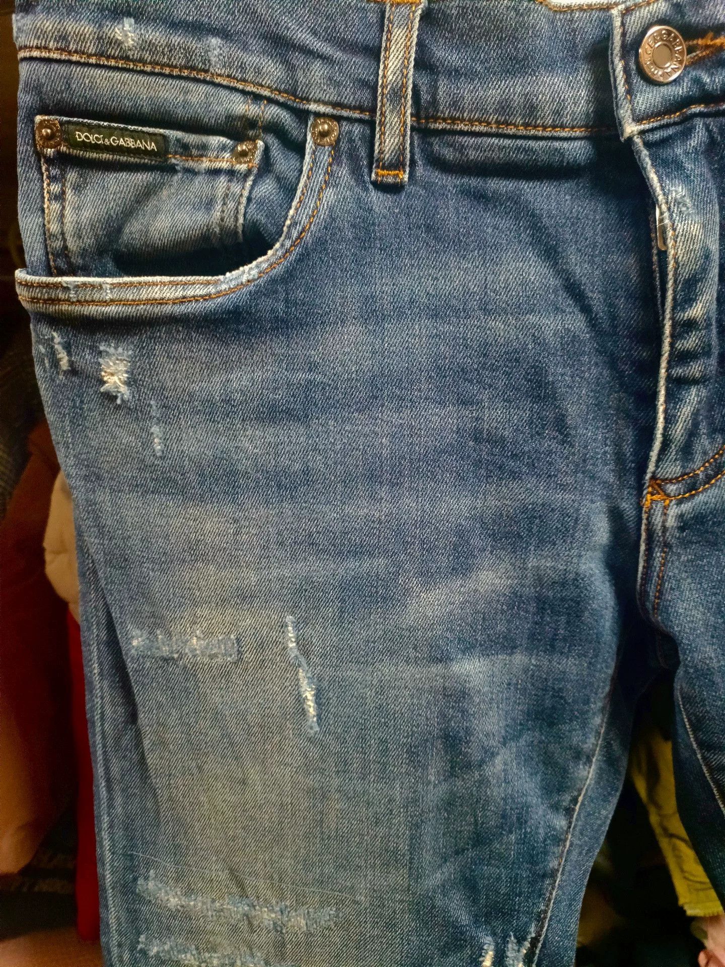 Dolce & Gabbana Dolce&Gabbana Gold Jeans Size US 34 / EU 50 - 3 Thumbnail