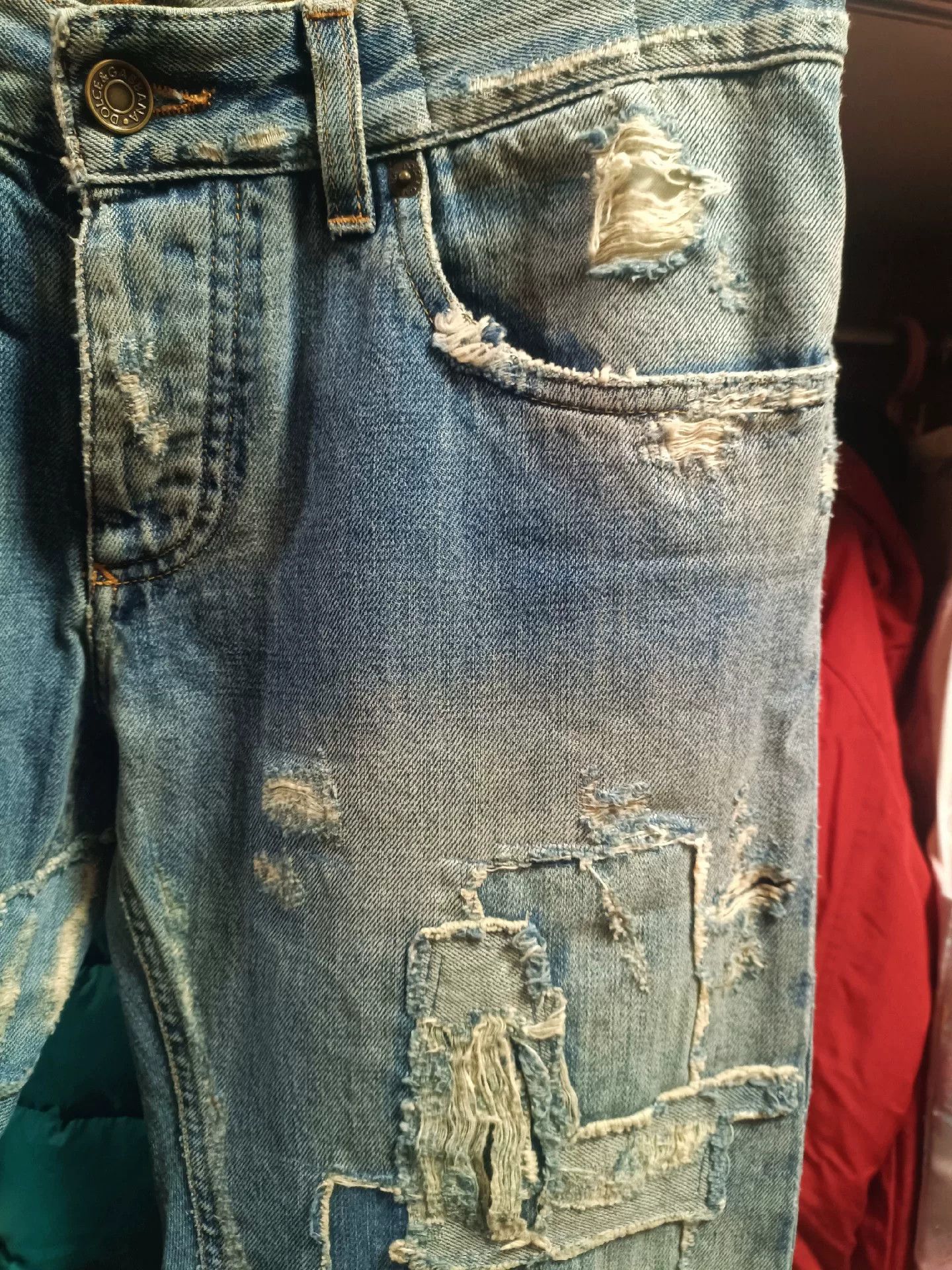 Dolce & Gabbana Dolce&Gabbana Runway Distressed Jeans Size US 30 / EU 46 - 5 Thumbnail