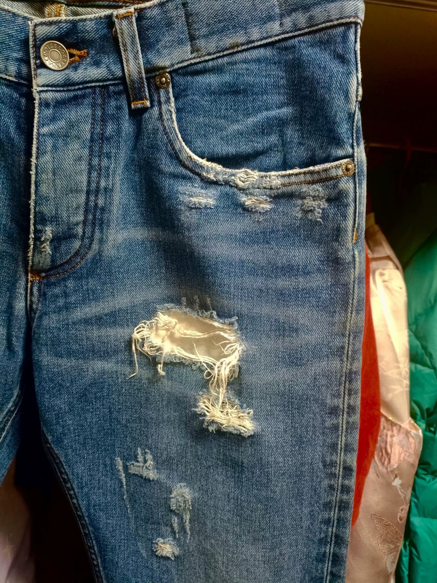 Dolce & Gabbana Dolce&Gabbana Runway Distressed Jeans Size US 30 / EU 46 - 5 Thumbnail