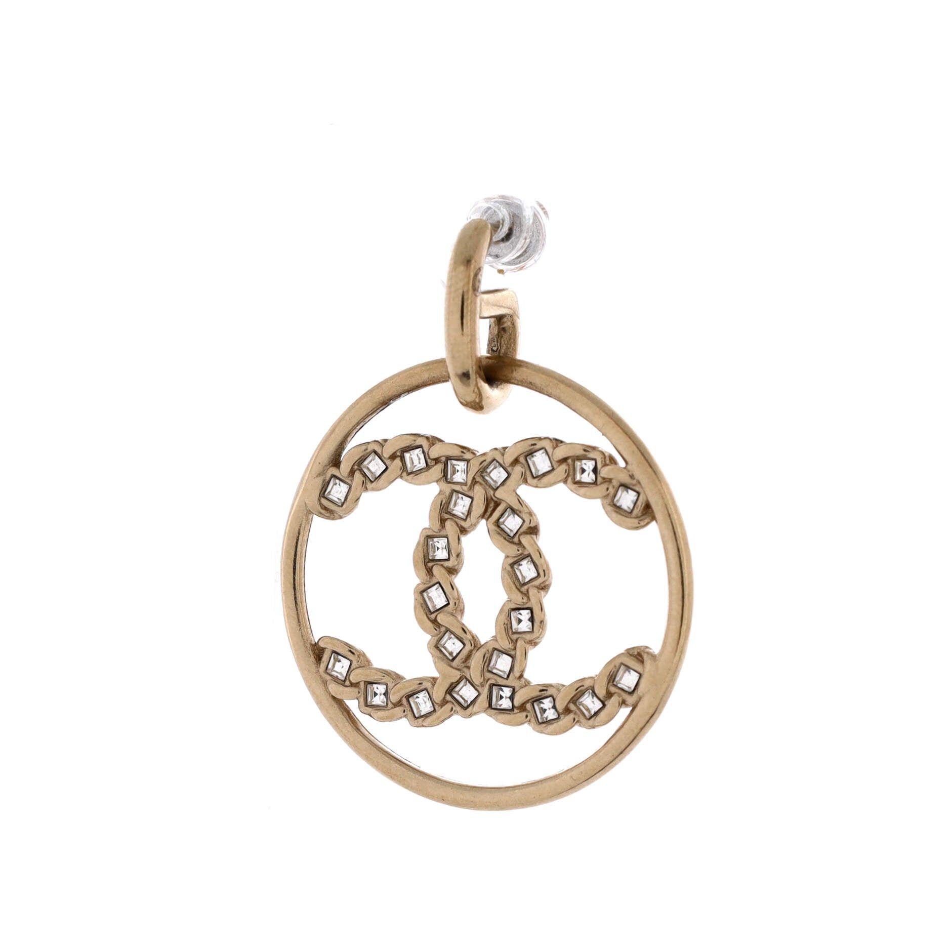 Chanel High Society CC Dangle Hoop Earrings Size ONE SIZE - 4 Thumbnail