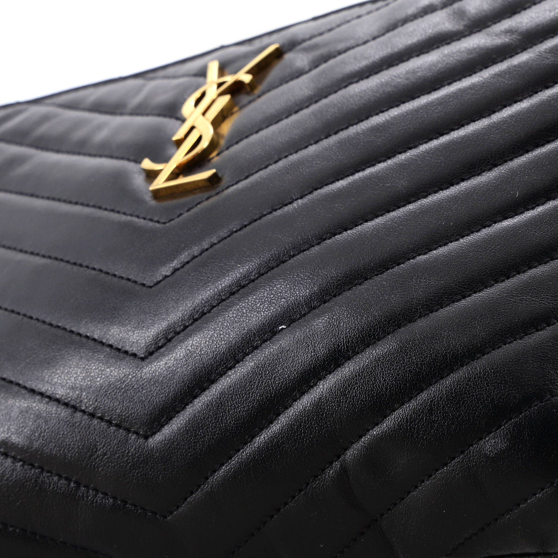 Saint Laurent Paris Classic Monogram Wristlet Pouch Size ONE SIZE - 7 Thumbnail