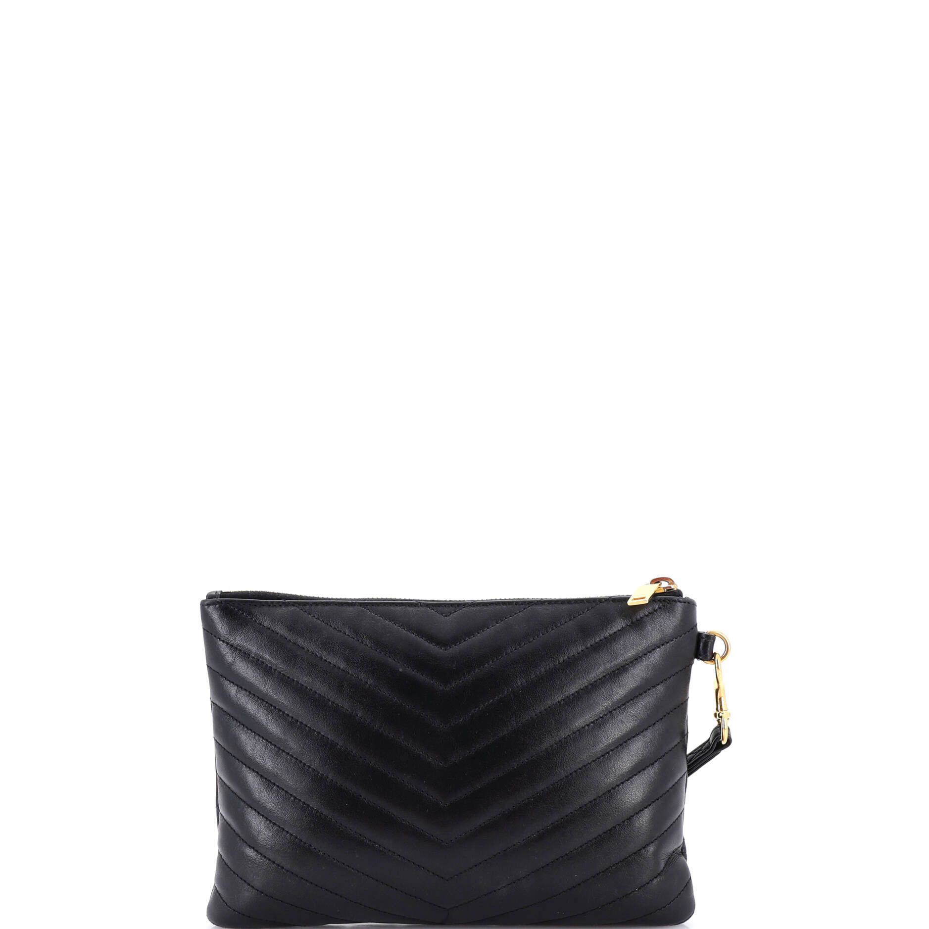 Saint Laurent Paris Classic Monogram Wristlet Pouch Size ONE SIZE - 3 Thumbnail