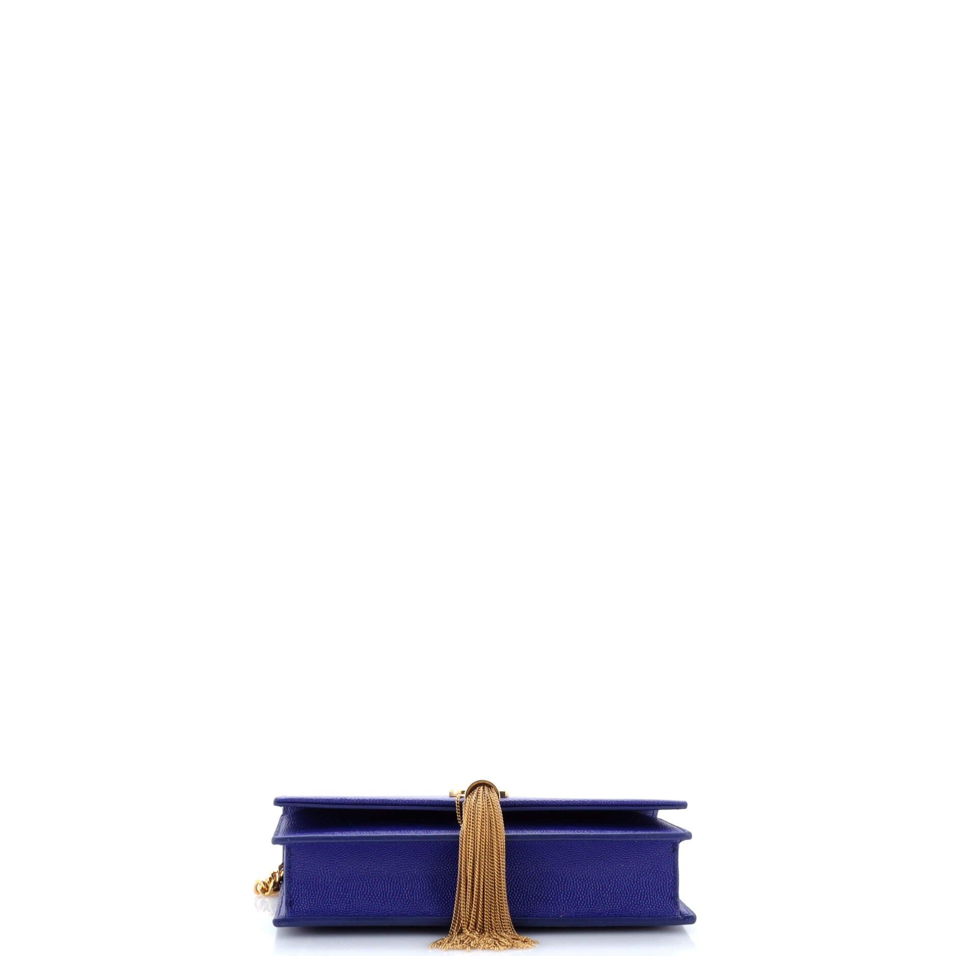 Saint Laurent Paris Classic Monogram Tassel Crossbody Bag Size ONE SIZE - 4 Thumbnail