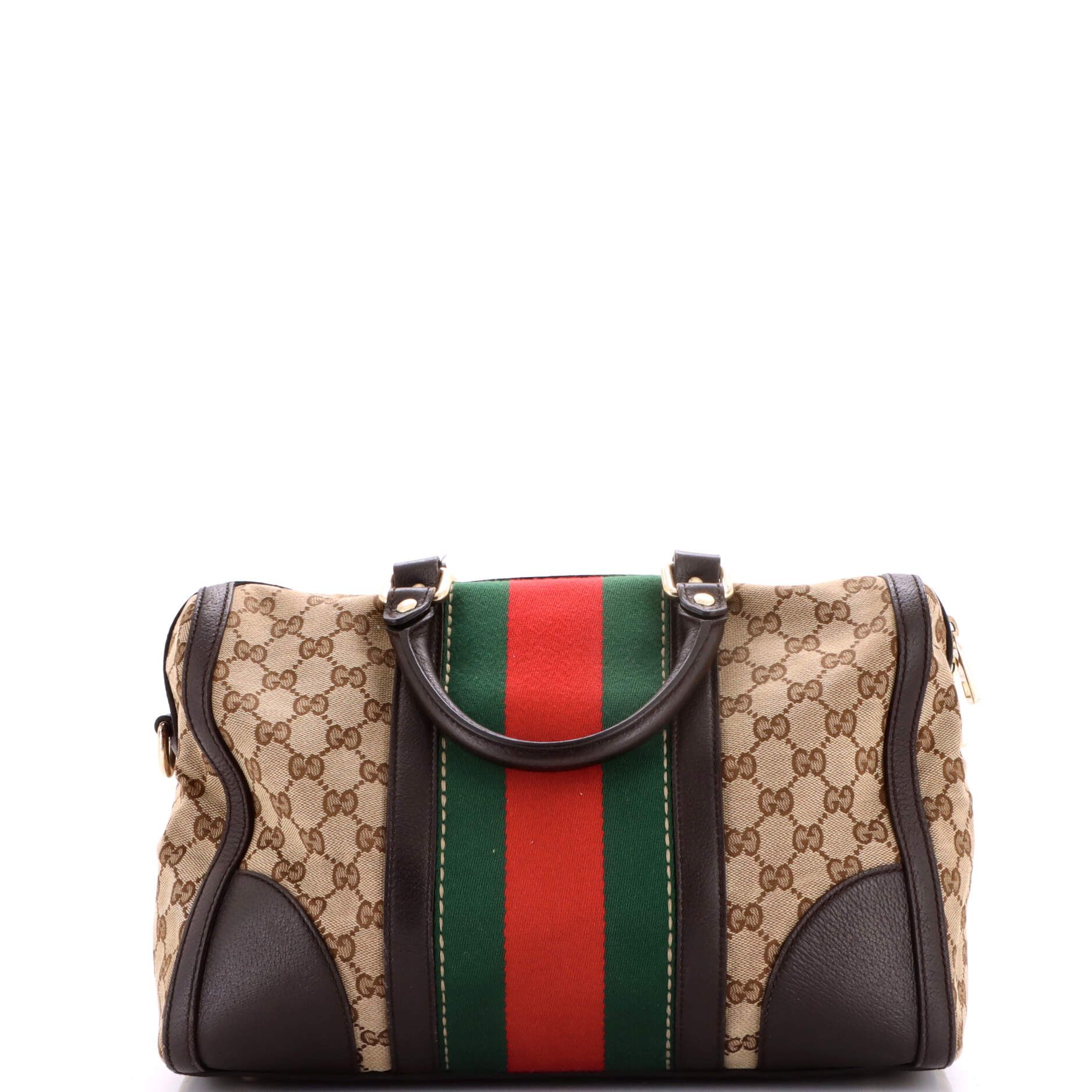 Gucci Vintage Bee Web Boston Bag Size ONE SIZE - 3 Thumbnail