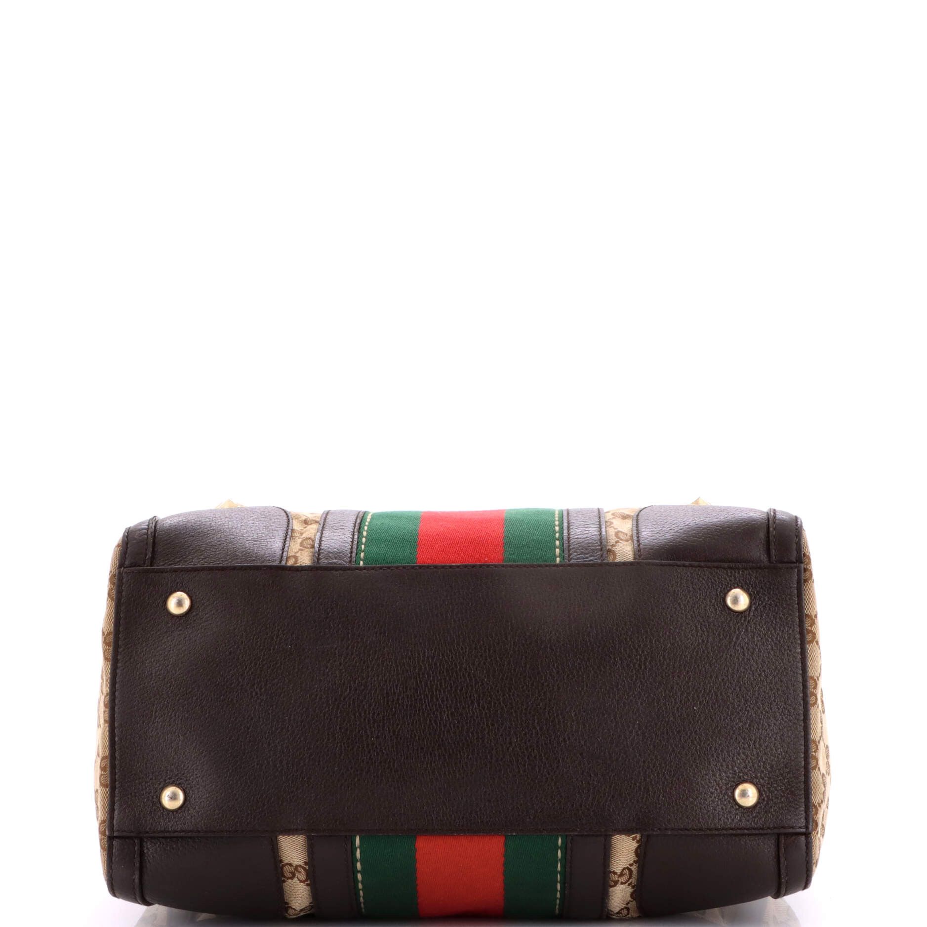Gucci Vintage Bee Web Boston Bag Size ONE SIZE - 4 Thumbnail