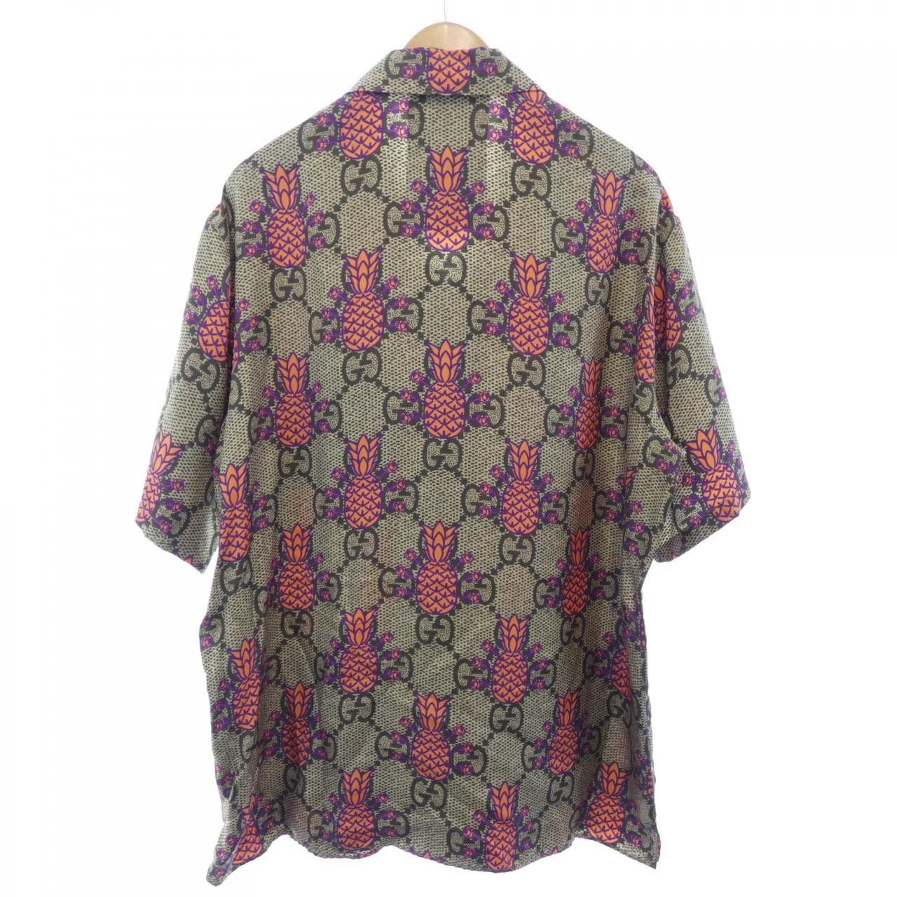 Gucci Gucci Gucci 22THOUSAND 7HUNDRED AND FIVE GUCCI SONG Silk Shirt Textile Tops 669202 ZAIEJ DUTY FREE for USA Size ONE SIZE - 2 Thumbnail