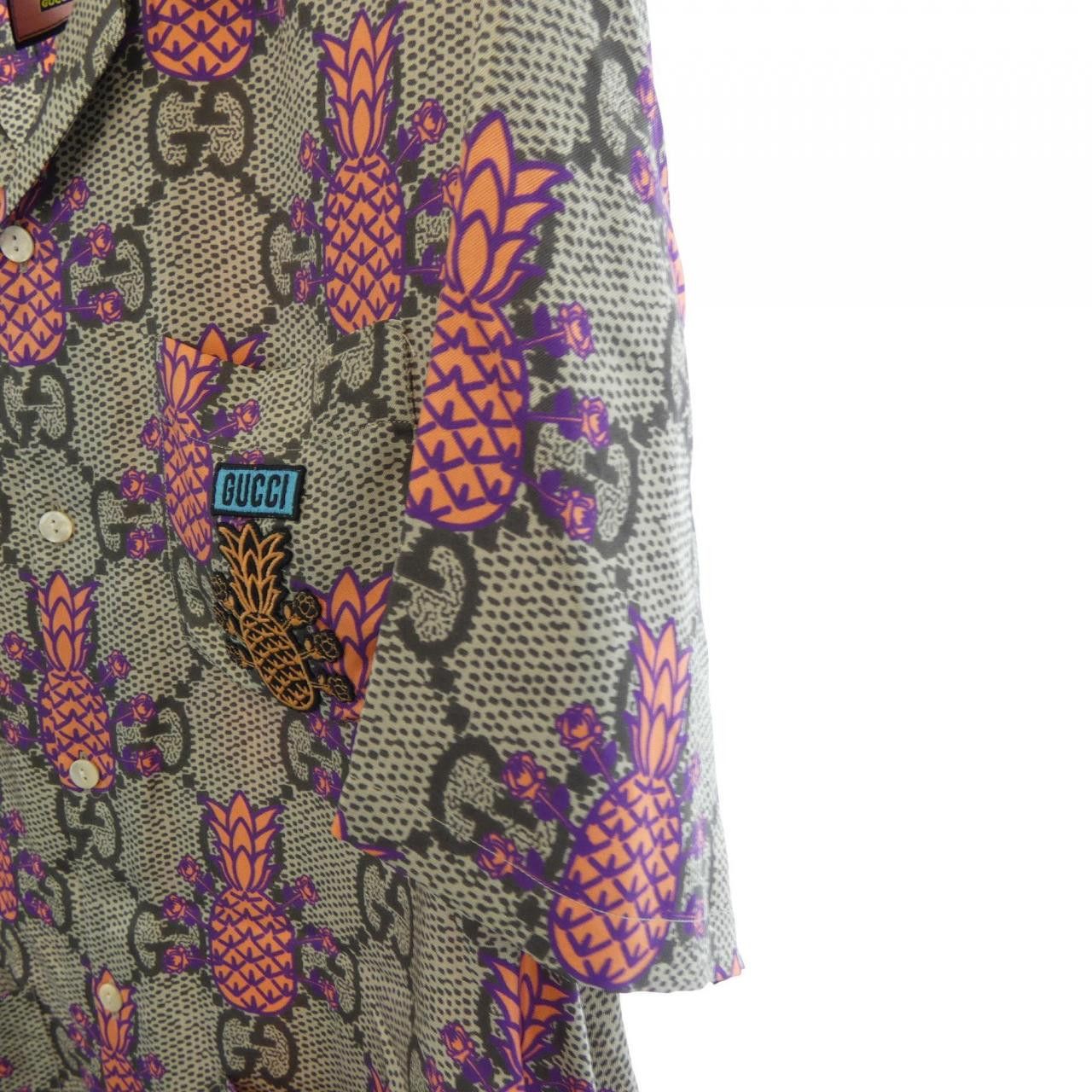 Gucci Gucci Gucci 22THOUSAND 7HUNDRED AND FIVE GUCCI SONG Silk Shirt Textile Tops 669202 ZAIEJ DUTY FREE for USA Size ONE SIZE - 6 Thumbnail