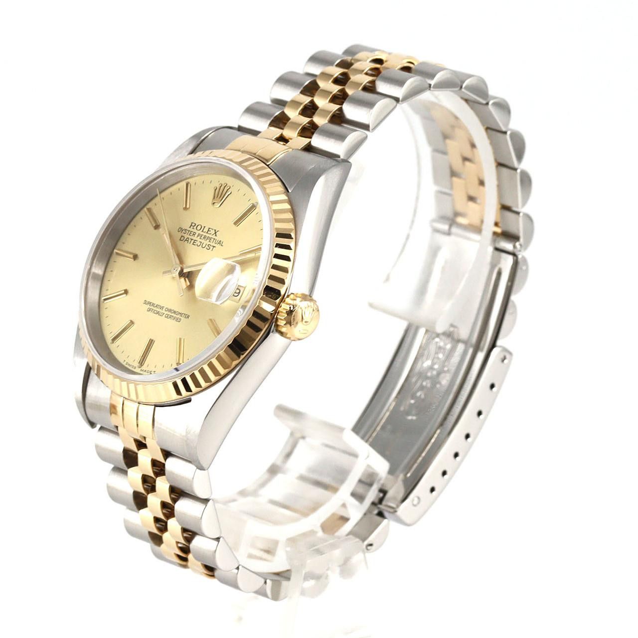 Rolex Rolex Rolex Datejust Stainless Steel x Yellow Gold Metal Automatic 16233 DUTY FREE for USA Size ONE SIZE - 2 Thumbnail