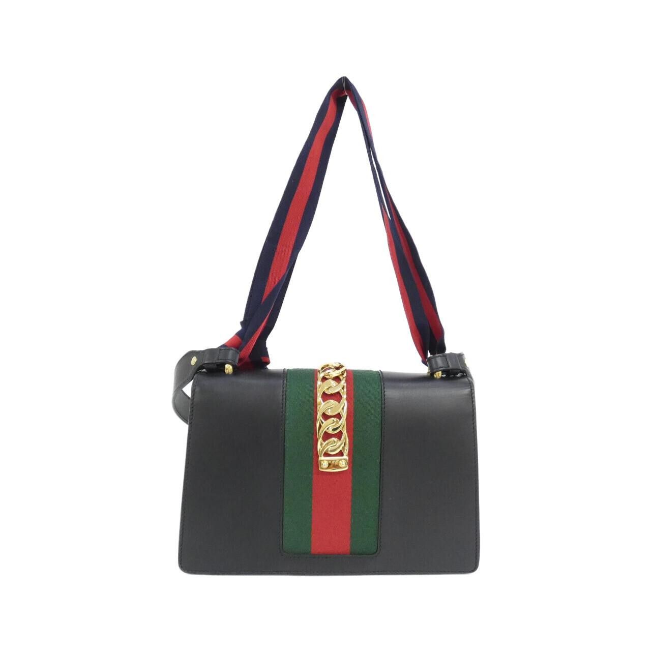 Gucci Gucci Gucci SYLVIE Leather Shoulder Bag Leather Shoulder Bag 421882 CVLEG DUTY FREE for USA Size ONE SIZE - 2 Thumbnail