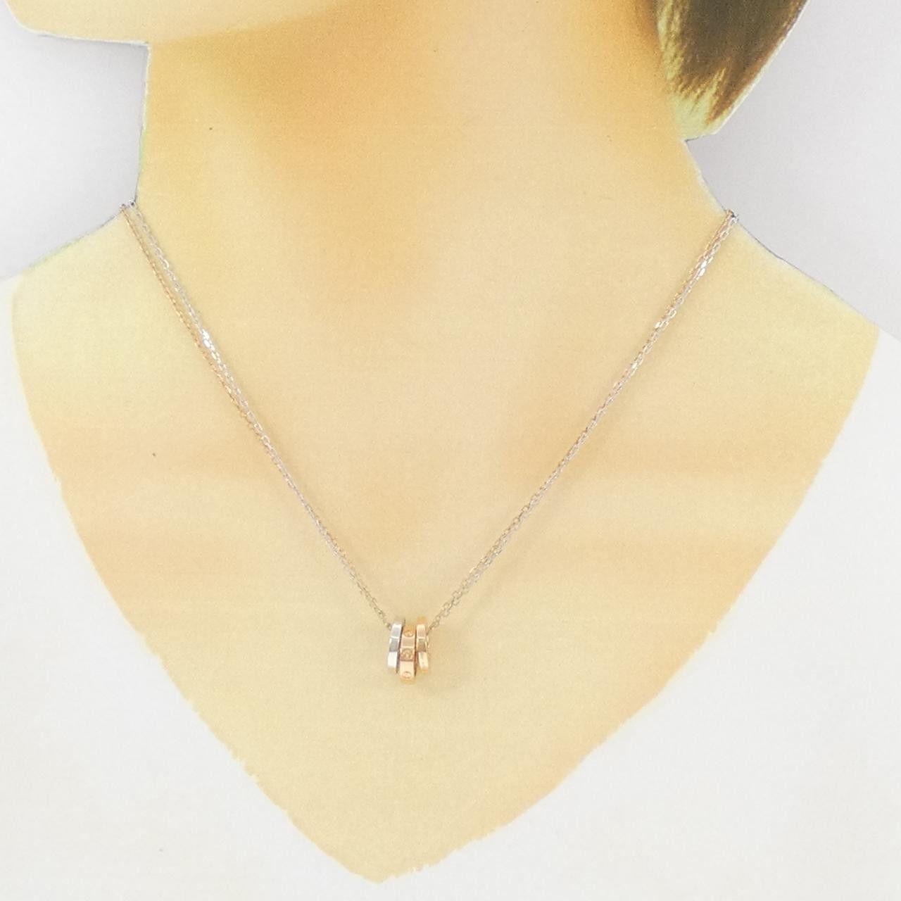 Cartier Cartier Cartier Love 750 Pink Gold 750 White Gold Diamond Necklace Precious Metal Necklace DUTY FREE for USA Size ONE SIZE - 6 Thumbnail
