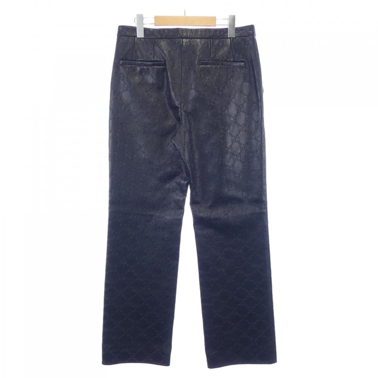 Gucci Gucci Gucci 669071 XNAPN Lamb Leather Pants Leather Pants 669071 XNAPN DUTY FREE for USA Size ONE SIZE - 2 Thumbnail