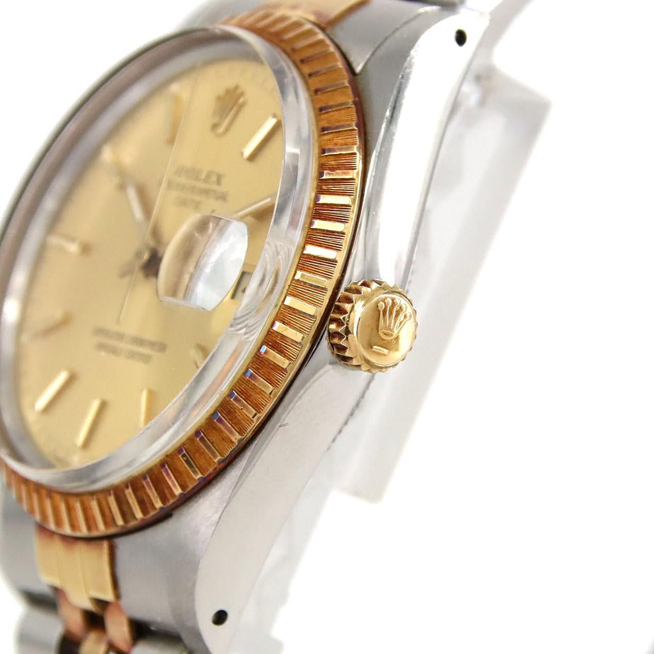 Rolex Rolex Rolex Oyster Perpetual Date Stainless Steel x Yellow Gold Metal Automatic 15053 DUTY FREE for USA Size ONE SIZE - 4 Thumbnail