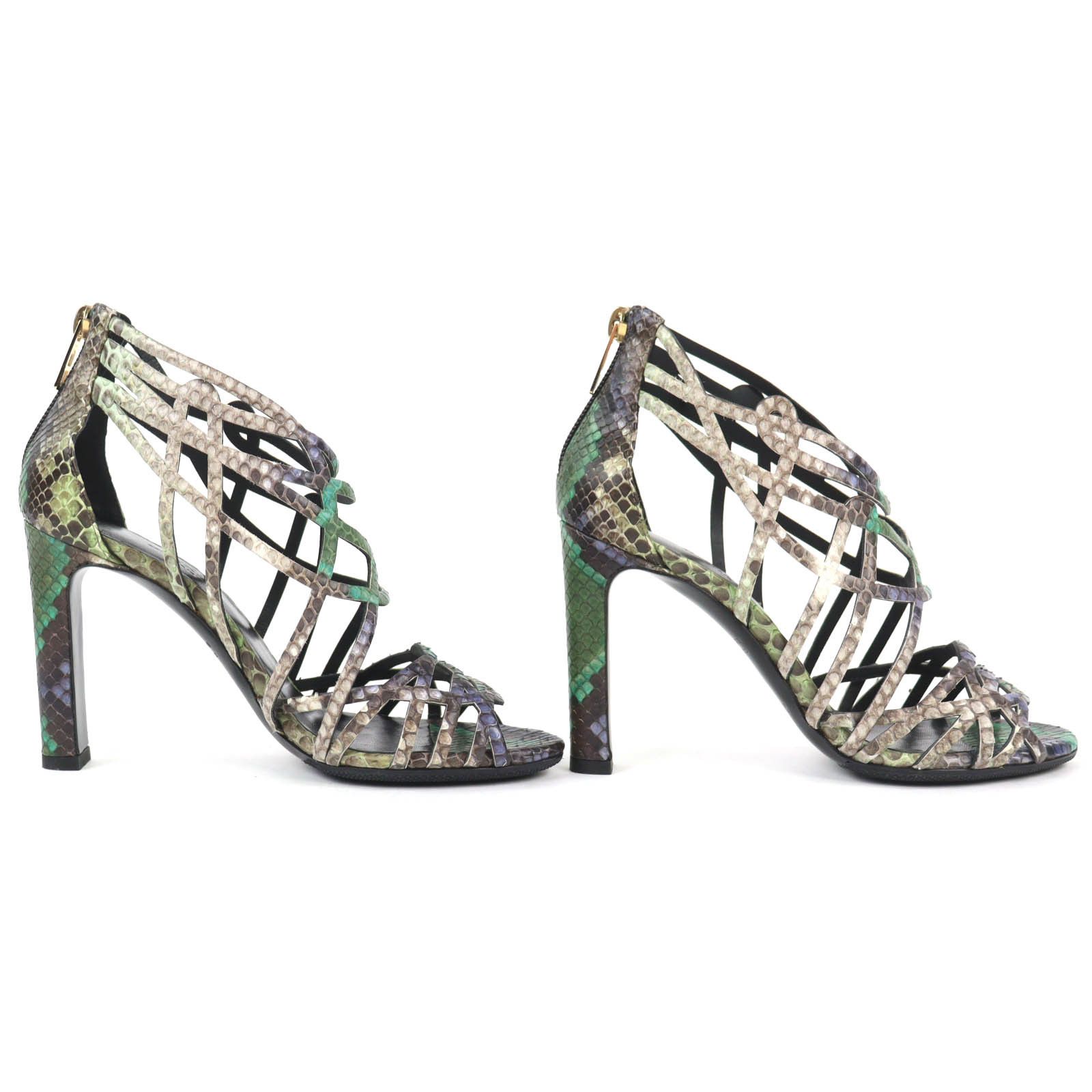 Hermes Hermes Hermès Back-Zip Gladiator Python Sandals 35.5 Others Shoes DUTY FREE for USA Size ONE SIZE - 4 Thumbnail