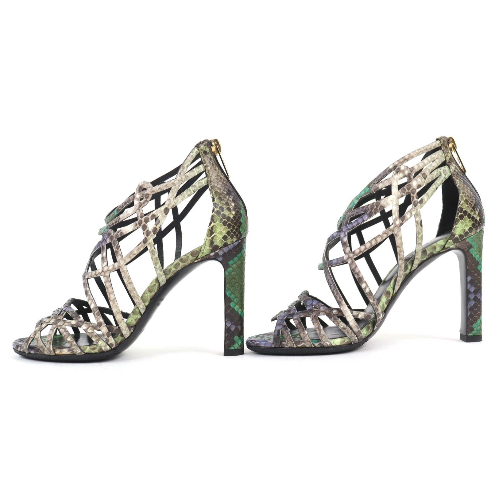 Hermes Hermes Hermès Back-Zip Gladiator Python Sandals 35.5 Others Shoes DUTY FREE for USA Size ONE SIZE - 3 Thumbnail