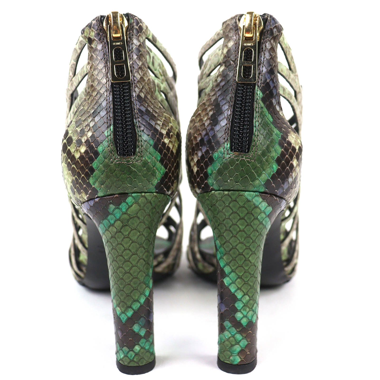 Hermes Hermes Hermès Back-Zip Gladiator Python Sandals 35.5 Others Shoes DUTY FREE for USA Size ONE SIZE - 5 Thumbnail