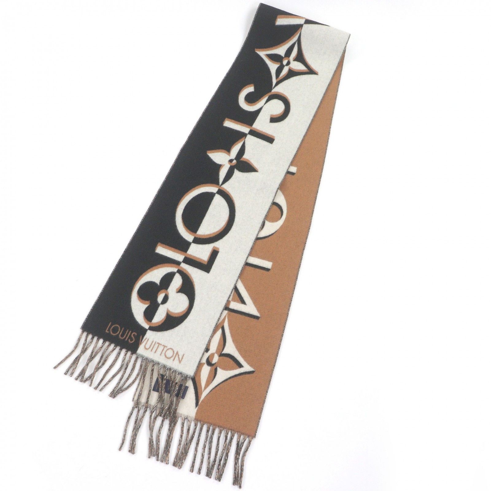 Louis Vuitton Louis Vuitton Louis Vuitton Duo Infinity Wool Scarf Textile Scarf M90806 DUTY FREE for USA Size ONE SIZE - 3 Thumbnail