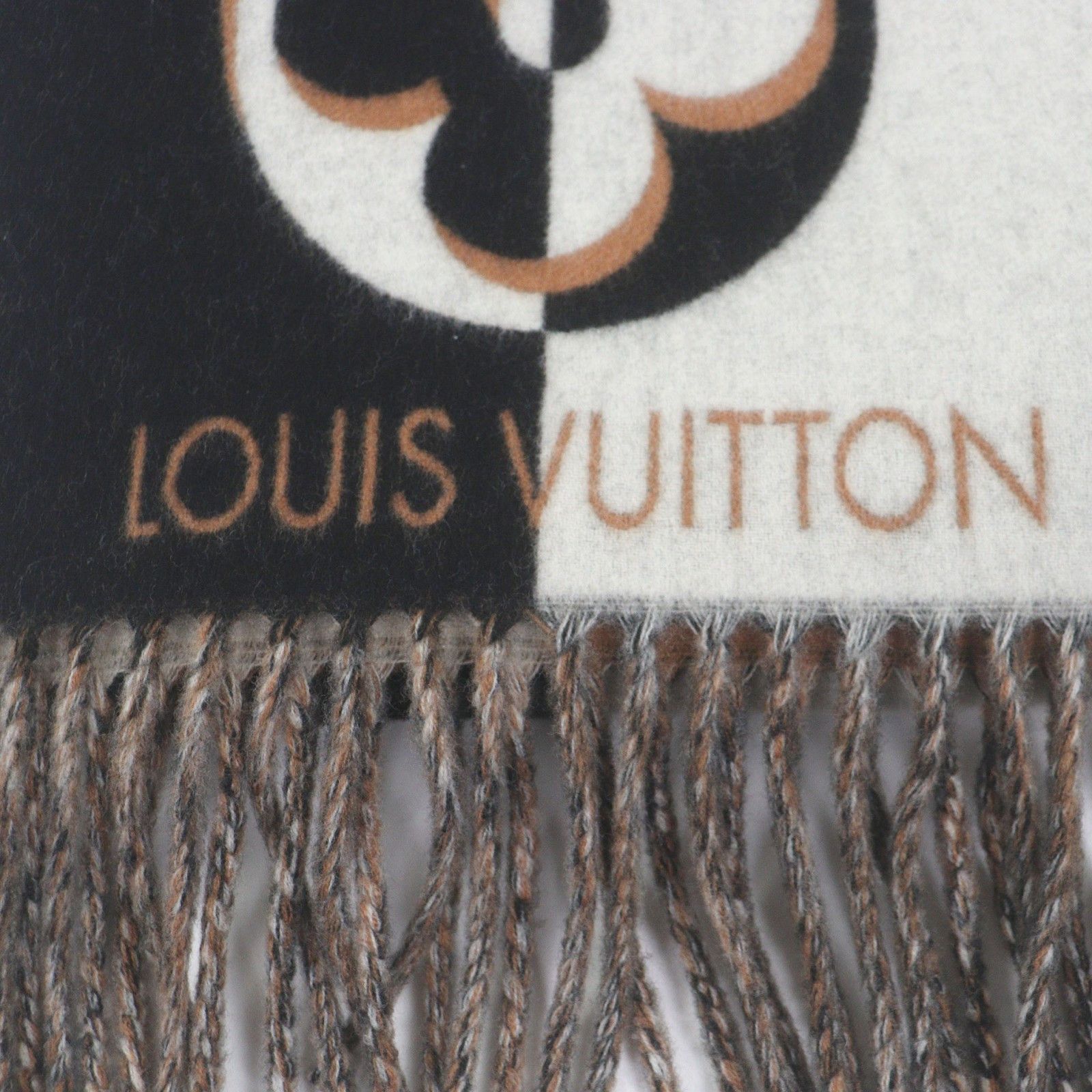 Louis Vuitton Louis Vuitton Louis Vuitton Duo Infinity Wool Scarf Textile Scarf M90806 DUTY FREE for USA Size ONE SIZE - 6 Thumbnail
