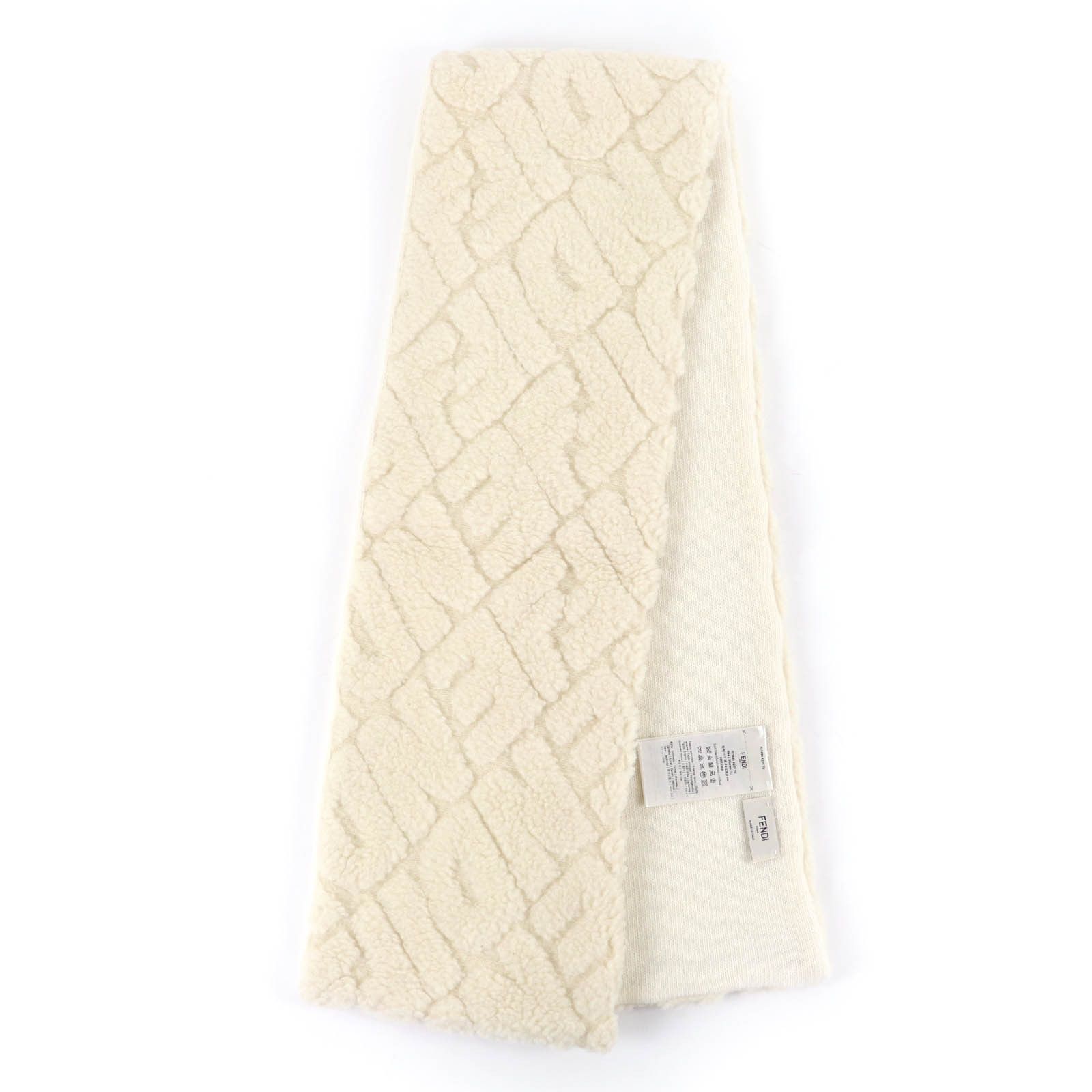 Fendi Fendi Fendi logo knit wool scarf Textile Scarf FXT438 DUTY FREE for USA Size ONE SIZE - 3 Thumbnail