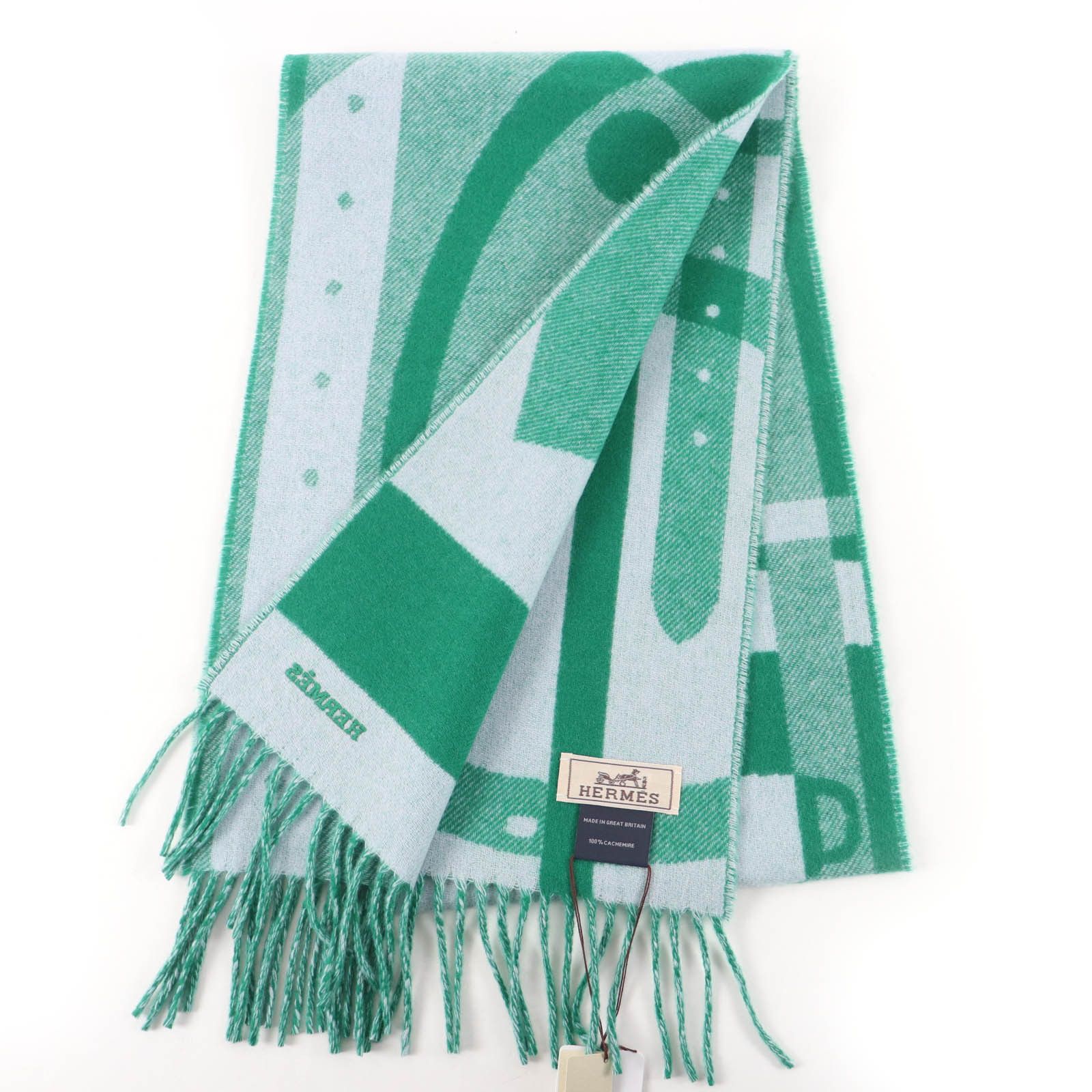 Hermes Hermes Hermès Ready Steady Go Cashmere Scarf Textile Scarf DUTY FREE for USA Size ONE SIZE - 3 Thumbnail