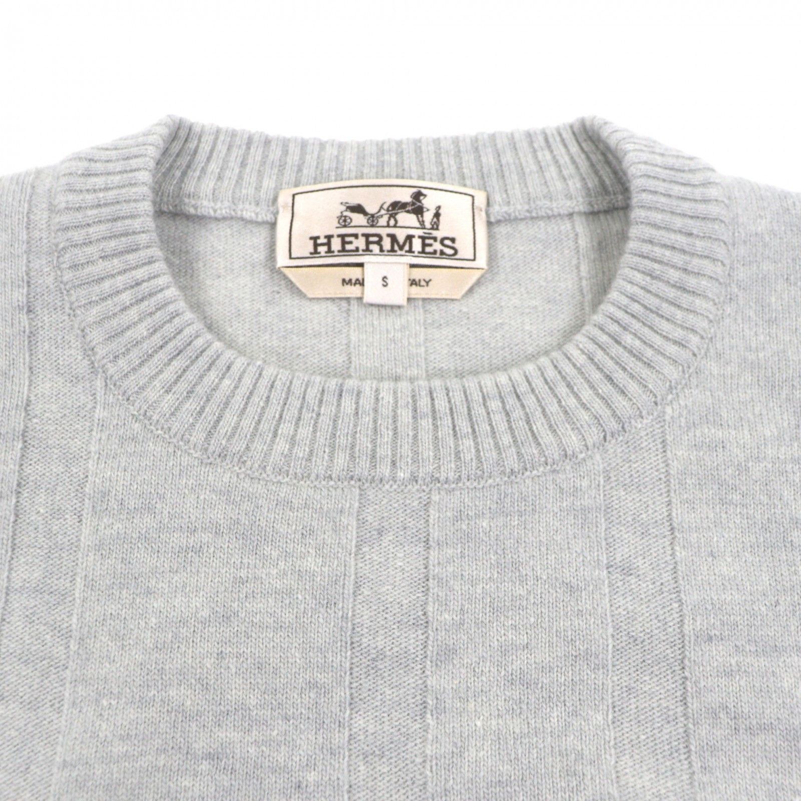 Hermes Hermes Hermès Wool Cashmere Pullover Textile Tops DUTY FREE for USA Size ONE SIZE - 2 Thumbnail