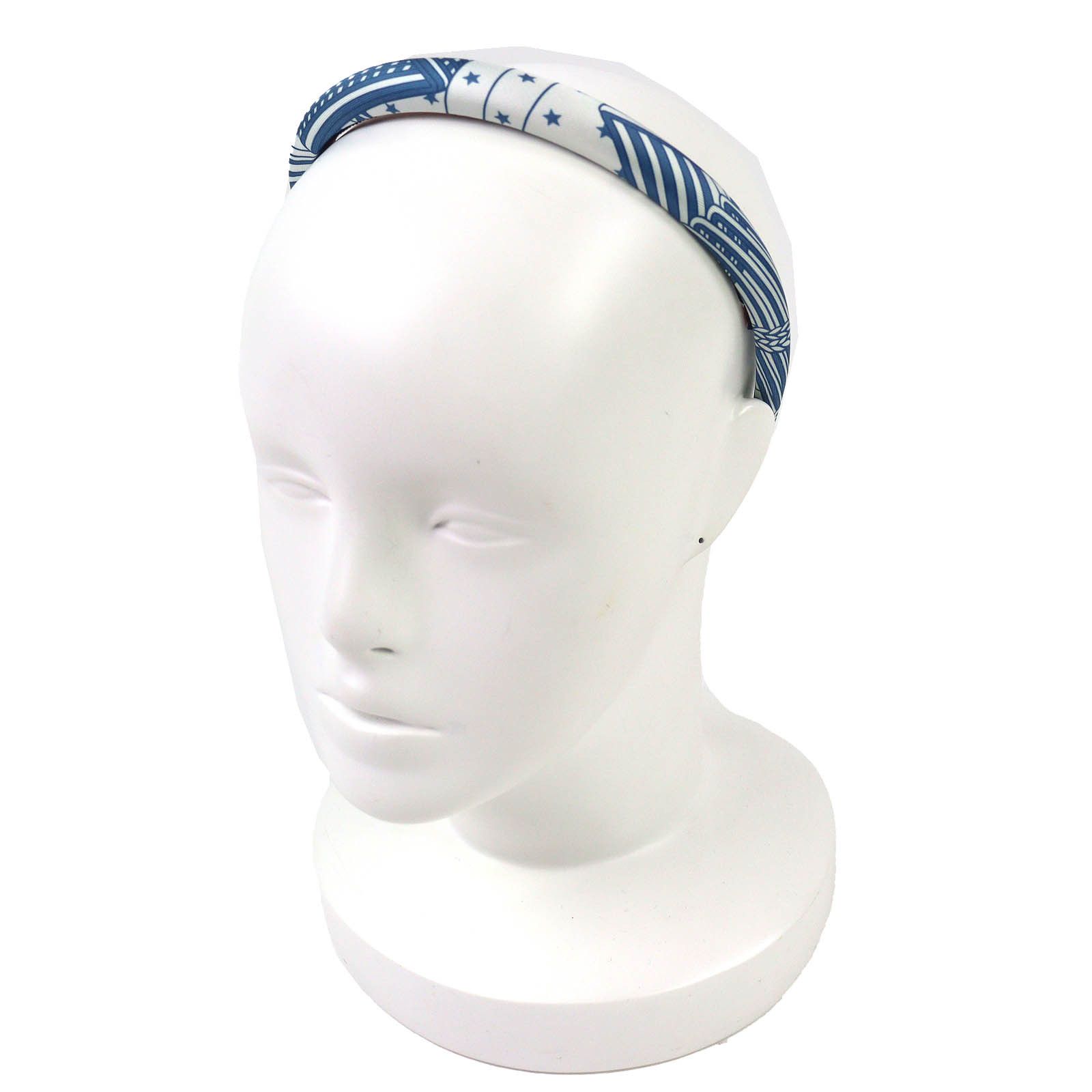 Hermes Hermes Hermès Katyusha Gina Zigzag Star Silk Hair Accessory Textile Other DUTY FREE for USA Size ONE SIZE - 3 Thumbnail