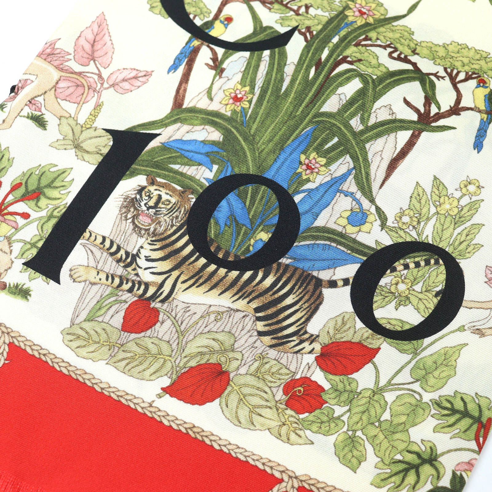 Gucci Gucci Gucci 100th Anniversary Interlocking G Logo Floral Silk Scarf Textile Scarf 692033 DUTY FREE for USA Size ONE SIZE - 6 Thumbnail