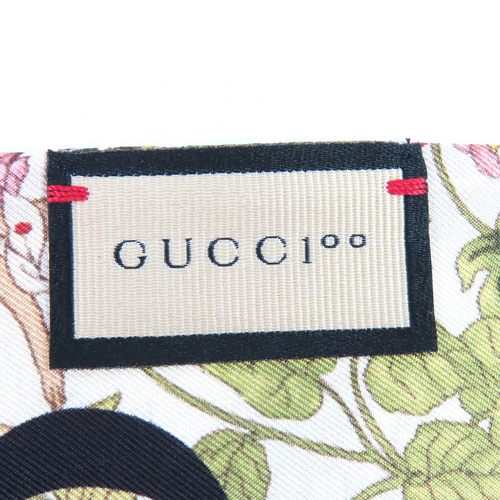Gucci Gucci Gucci 100th Anniversary Interlocking G Logo Floral Silk Scarf Textile Scarf 692033 DUTY FREE for USA Size ONE SIZE - 8 Thumbnail