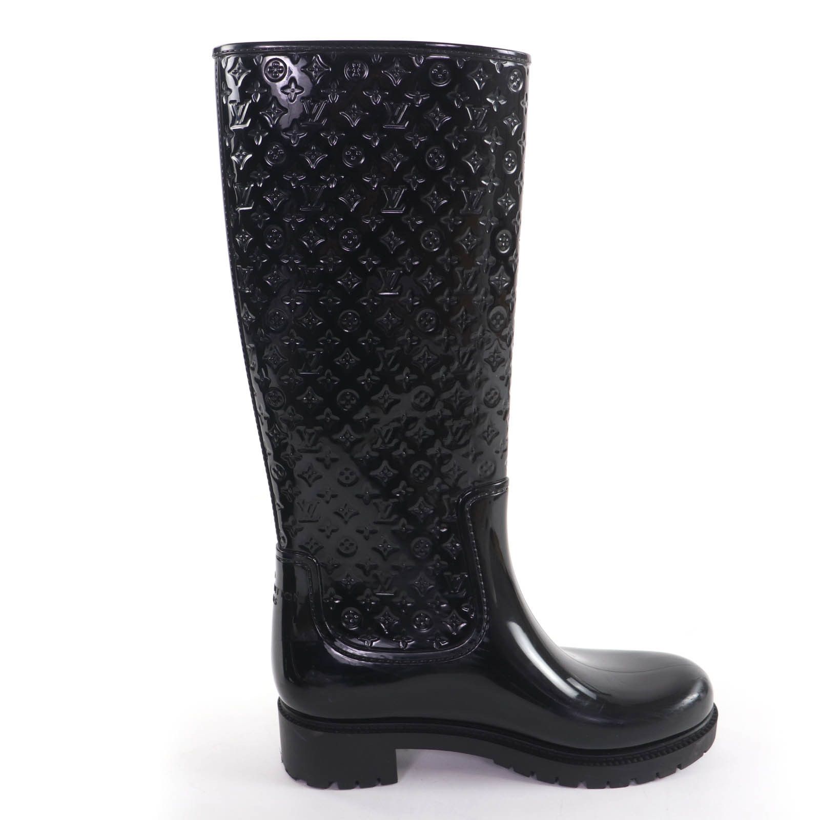 Louis Vuitton Louis Vuitton Louis Vuitton Monogram Rubber Boots Plastic / Synthetic Shoes DUTY FREE for USA Size ONE SIZE - 5 Thumbnail