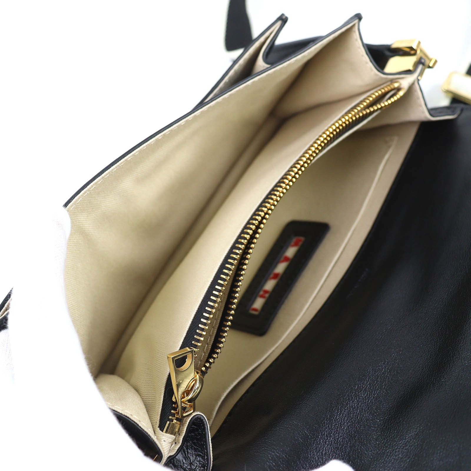 Marni Marni Marni TRUNK SOFT EW Leather Shoulder Bag Leather Shoulder Bag SBMP0124Q6 DUTY FREE for USA Size ONE SIZE - 11 Thumbnail
