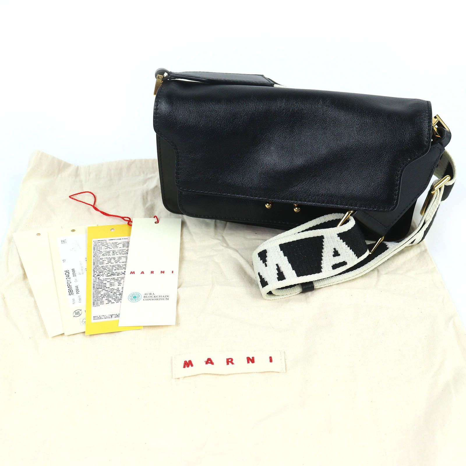 Marni Marni Marni TRUNK SOFT EW Leather Shoulder Bag Leather Shoulder Bag SBMP0124Q6 DUTY FREE for USA Size ONE SIZE - 2 Thumbnail