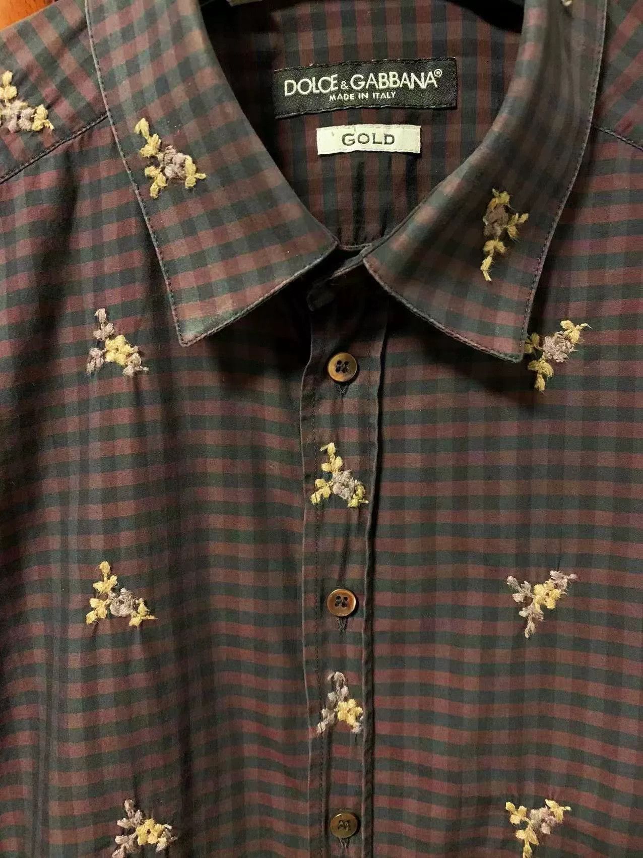 Dolce & Gabbana Dolce & Gabbana Men's Embroidered Shirt Size US M / EU 48-50 / 2 - 3 Thumbnail