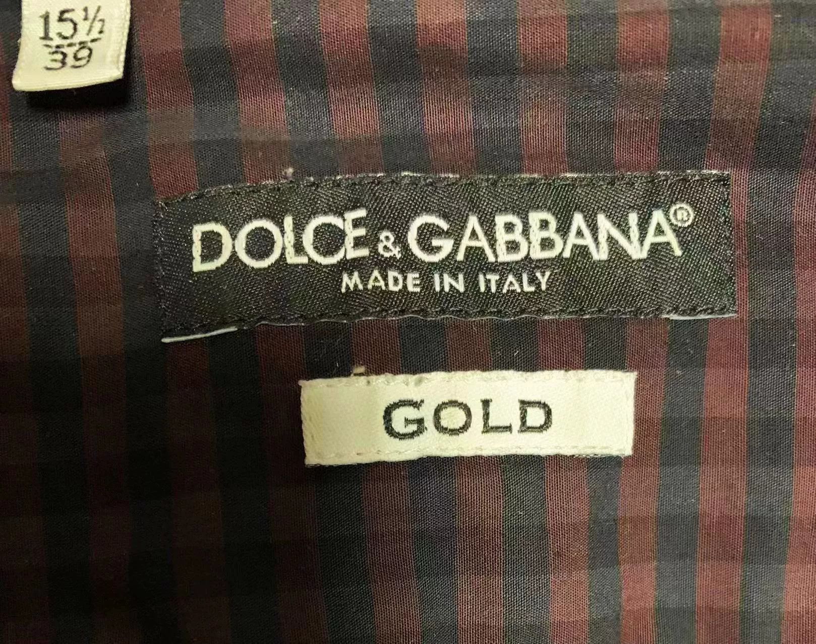 Dolce & Gabbana Dolce & Gabbana Men's Embroidered Shirt Size US M / EU 48-50 / 2 - 4 Thumbnail