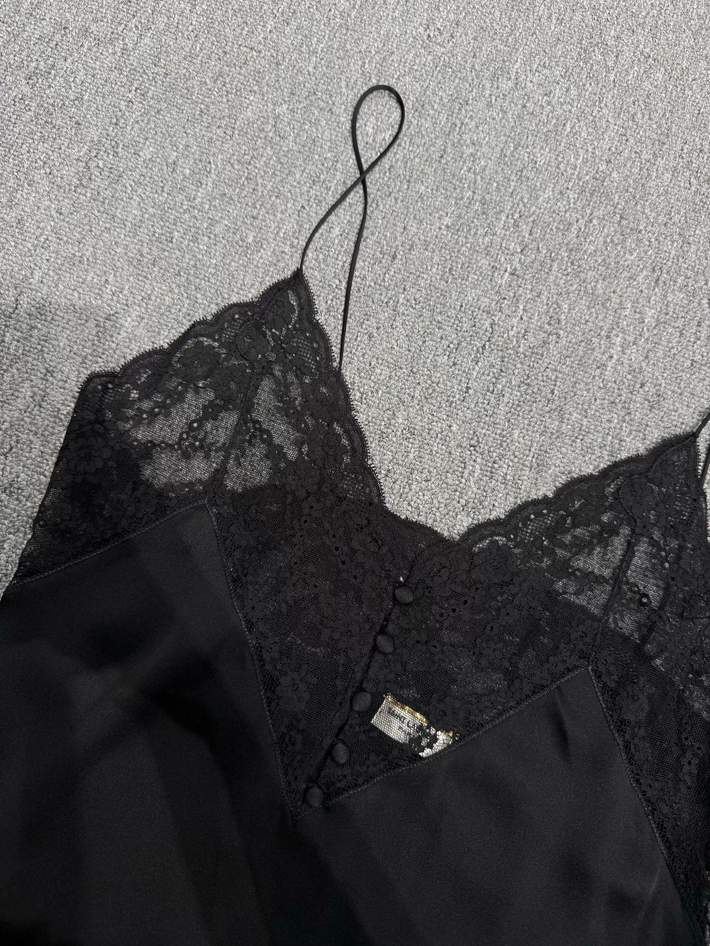 Saint Laurent Paris Saint Laurent Black Lace Camisole Size S / US 4 / IT 40 - 4 Thumbnail