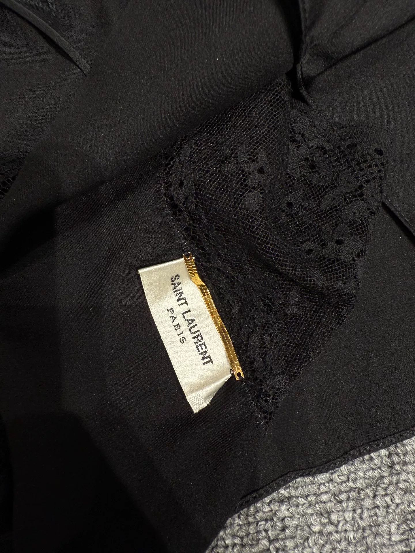 Saint Laurent Paris Saint Laurent Black Lace Camisole Size S / US 4 / IT 40 - 7 Thumbnail