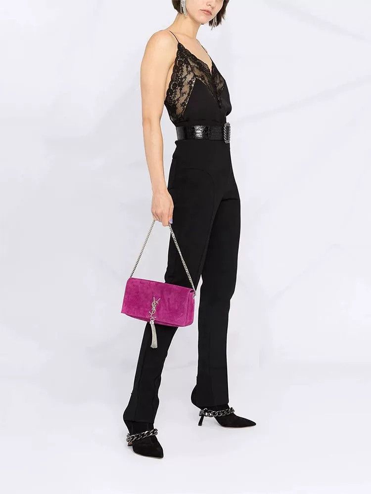 Saint Laurent Paris Saint Laurent Black Lace Camisole Size S / US 4 / IT 40 - 2 Thumbnail