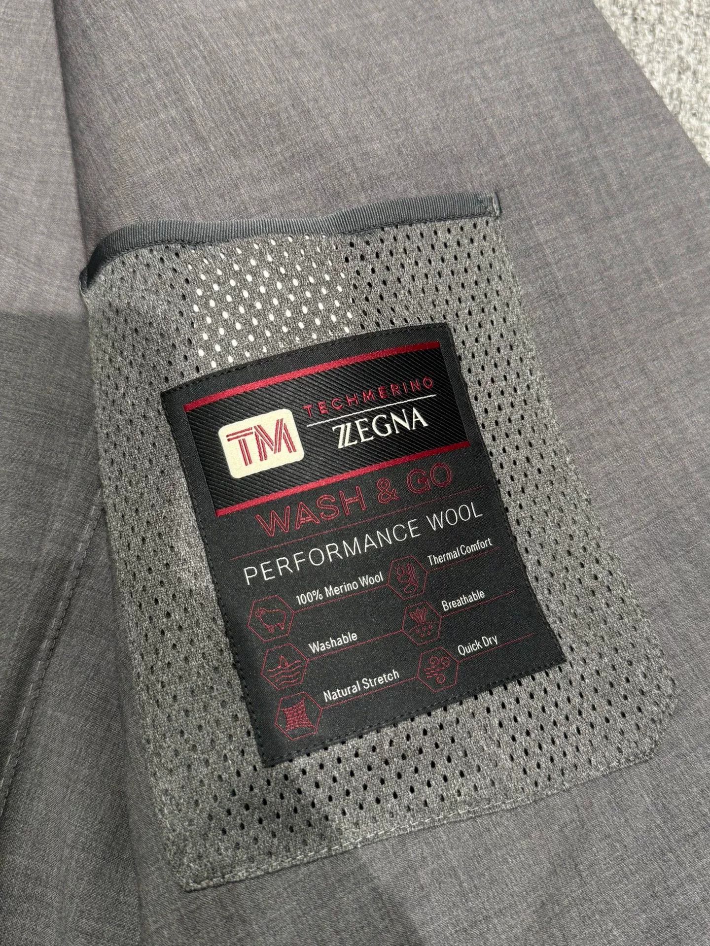 Ermenegildo Zegna ZEGNA 100% Wool Casual Suit Size US L / EU 52-54 / 3 - 7 Thumbnail