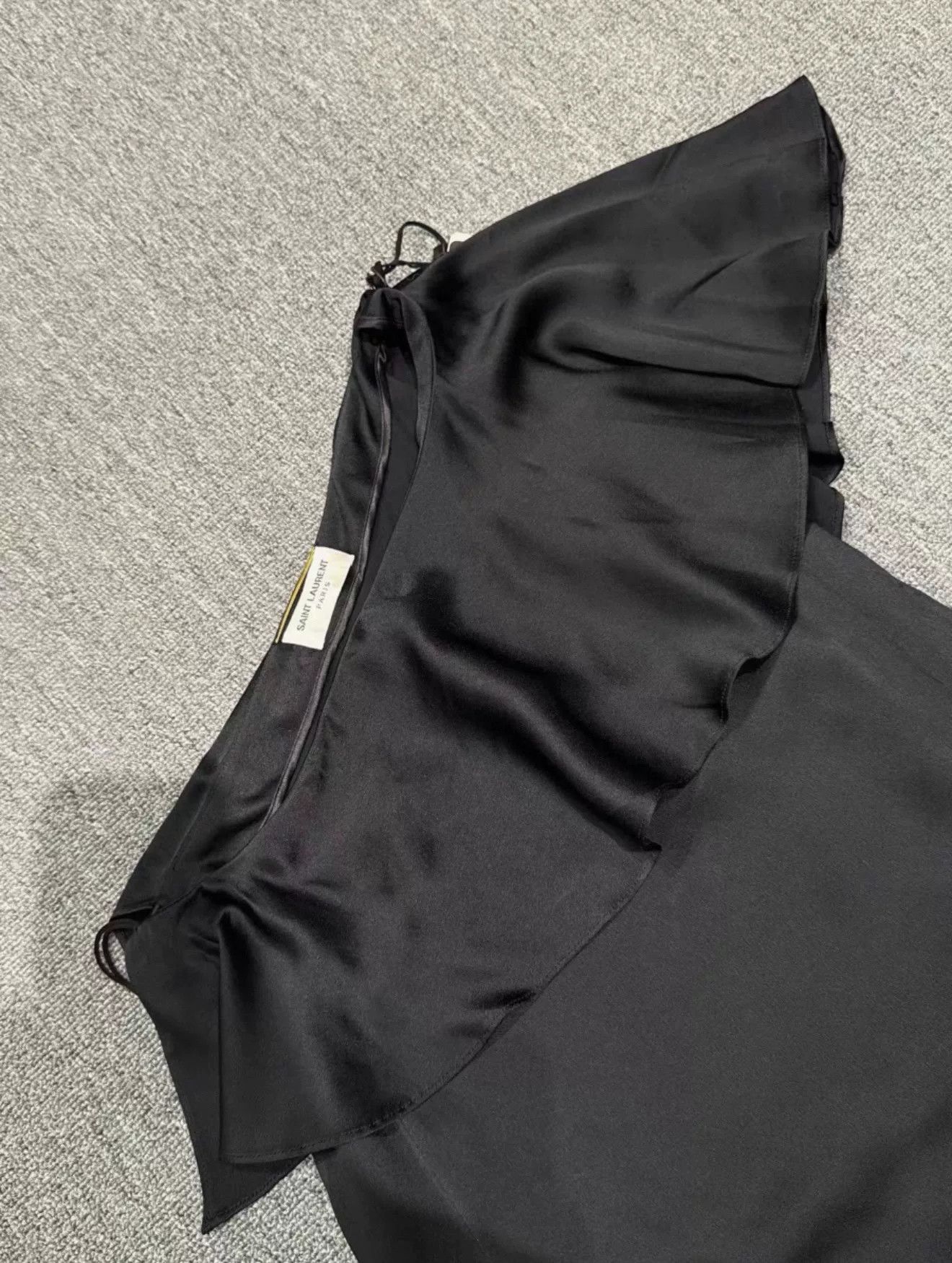 Japanese Brand Saint Laurent One-Shoulder Dress Size XS / US 0-2 / IT 36-38 - 3 Thumbnail