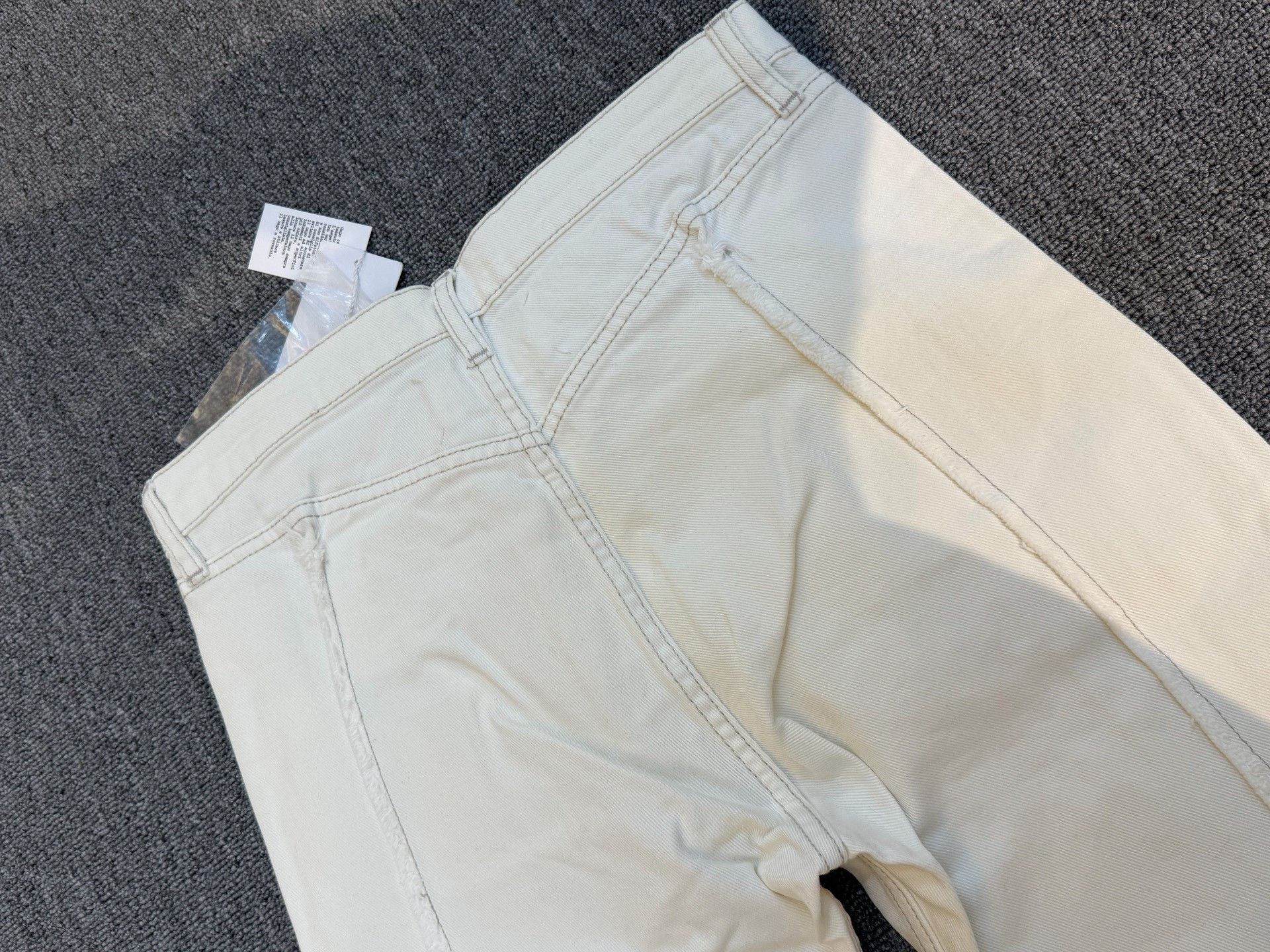 Japanese Brand Maison Margiela White Denim Pants Size 40" / US 18 - 4 Thumbnail