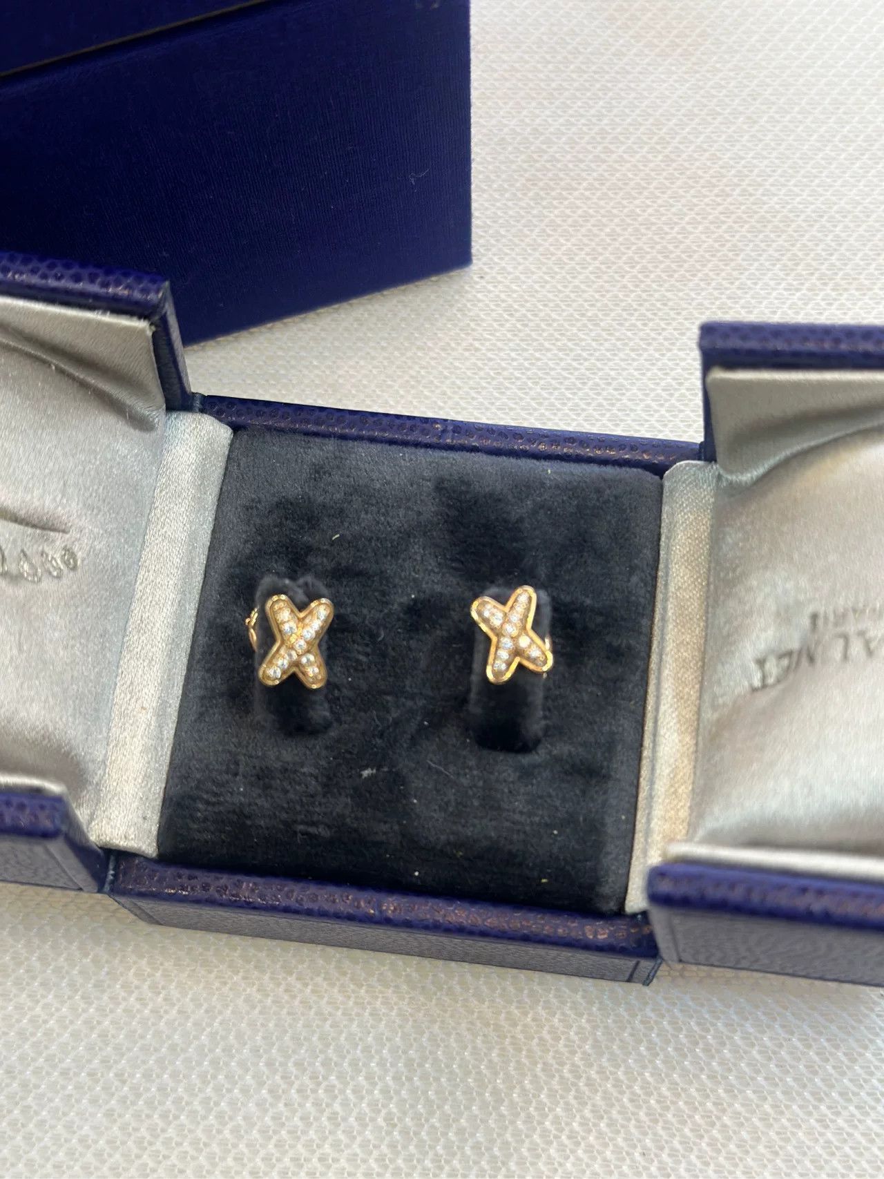 Japanese Brand Chaumet New Rose Gold Diamond Earrings Size ONE SIZE - 4 Thumbnail