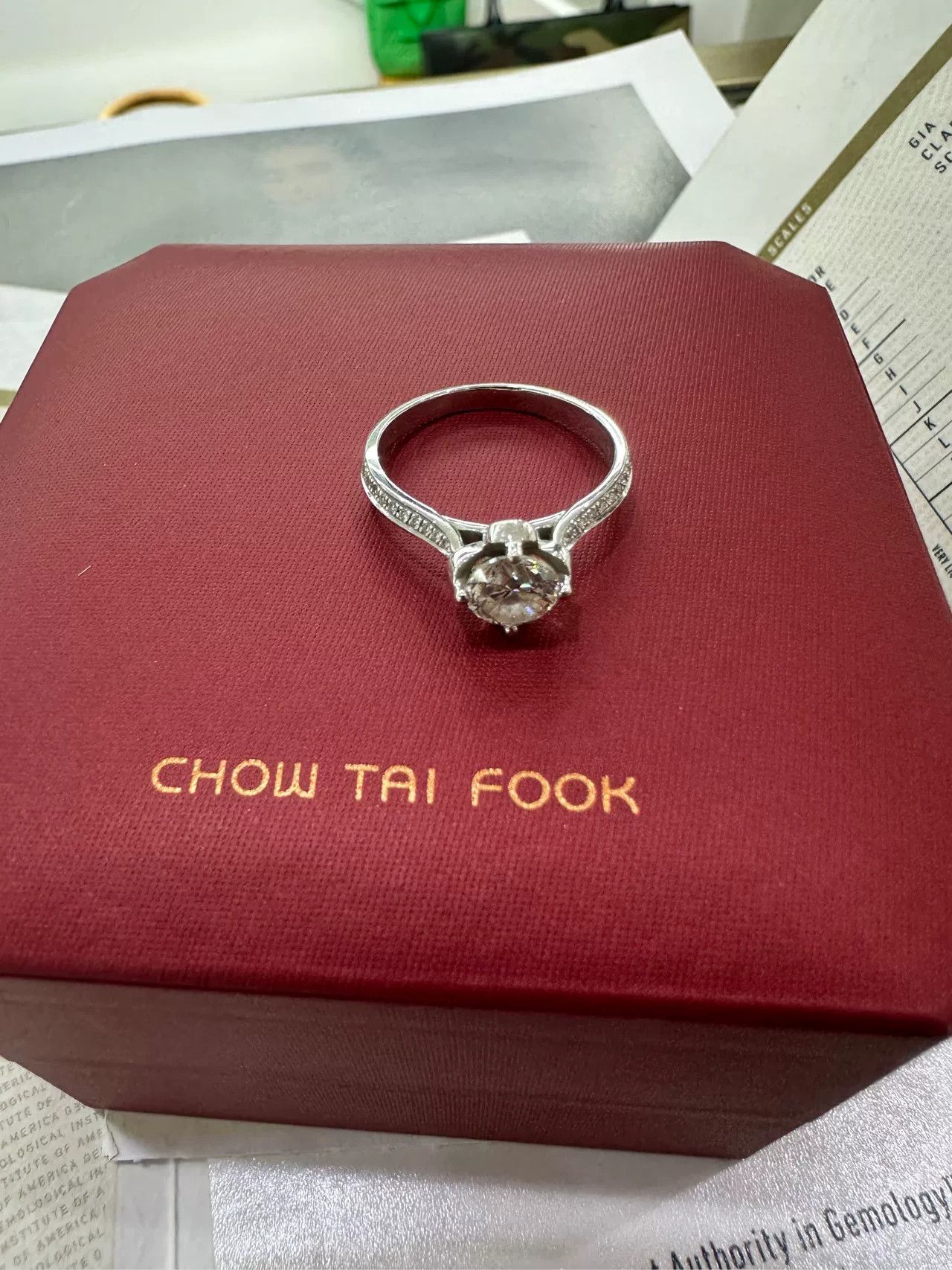 Japanese Brand Jintianfu 1ct Diamond Ring Size ONE SIZE - 4 Thumbnail