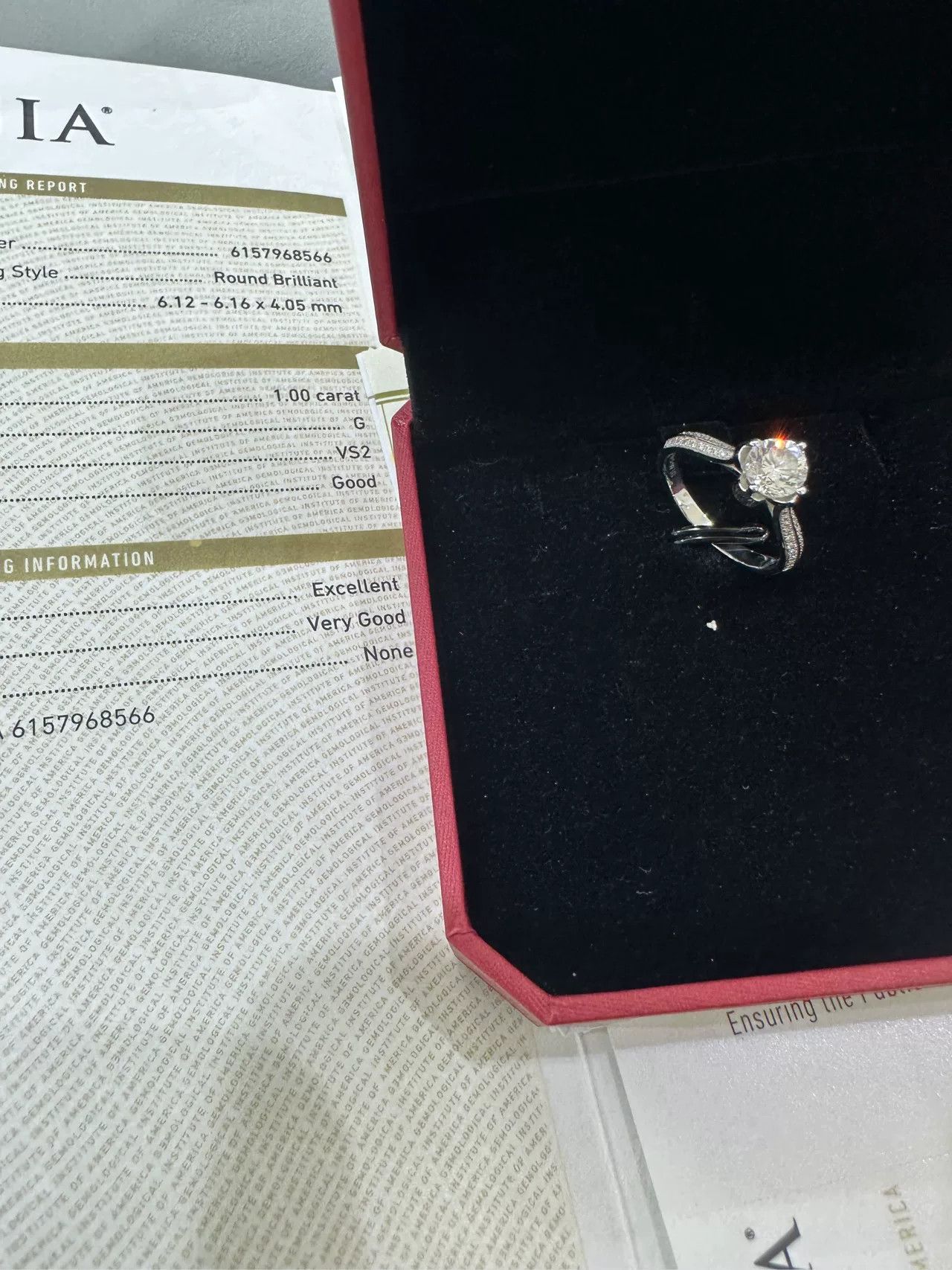 Japanese Brand Jintianfu 1ct Diamond Ring Size ONE SIZE - 2 Thumbnail
