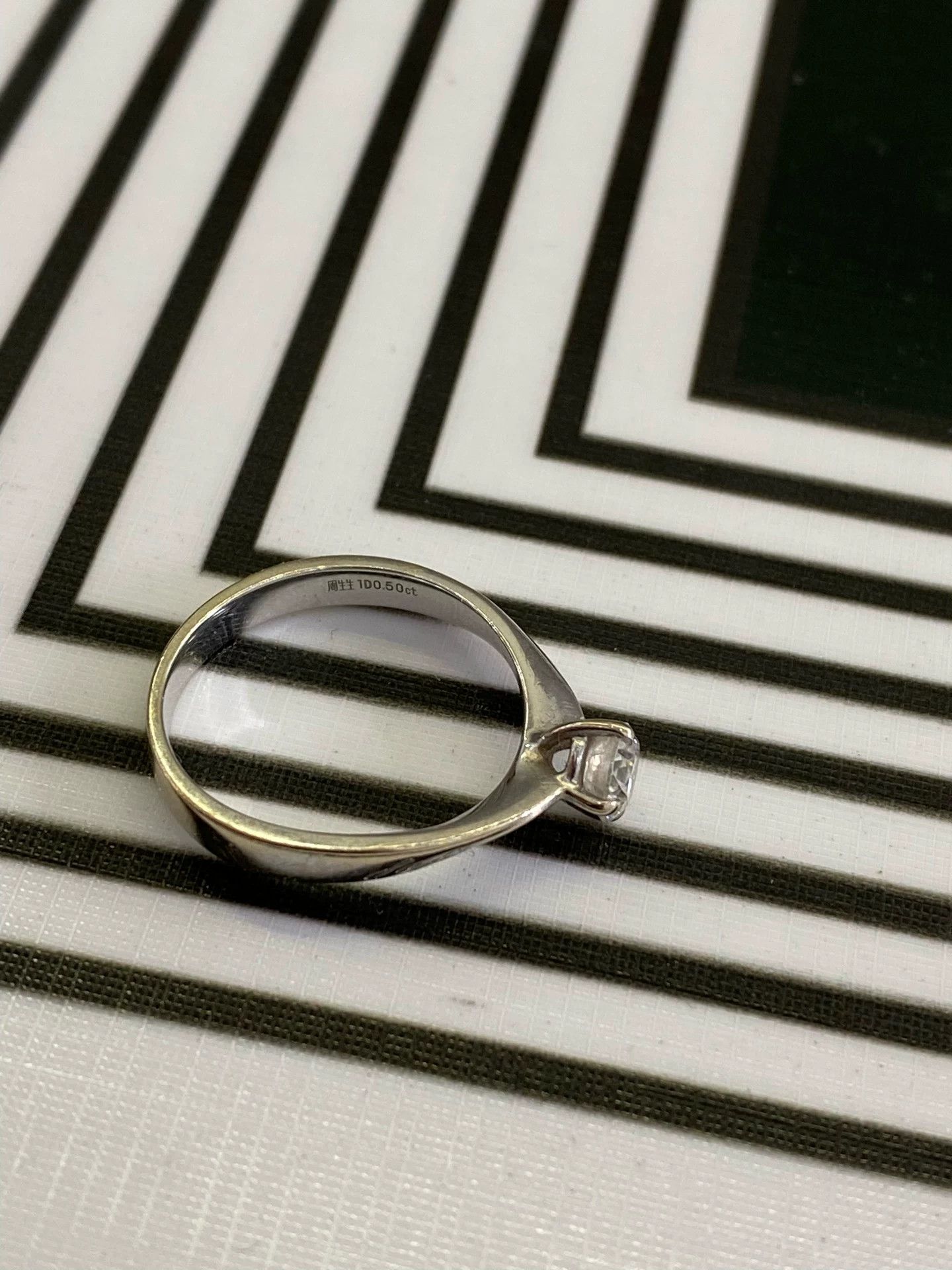 Japanese Brand Chow Sang Sang 50pt Diamond Ring Size ONE SIZE - 5 Thumbnail
