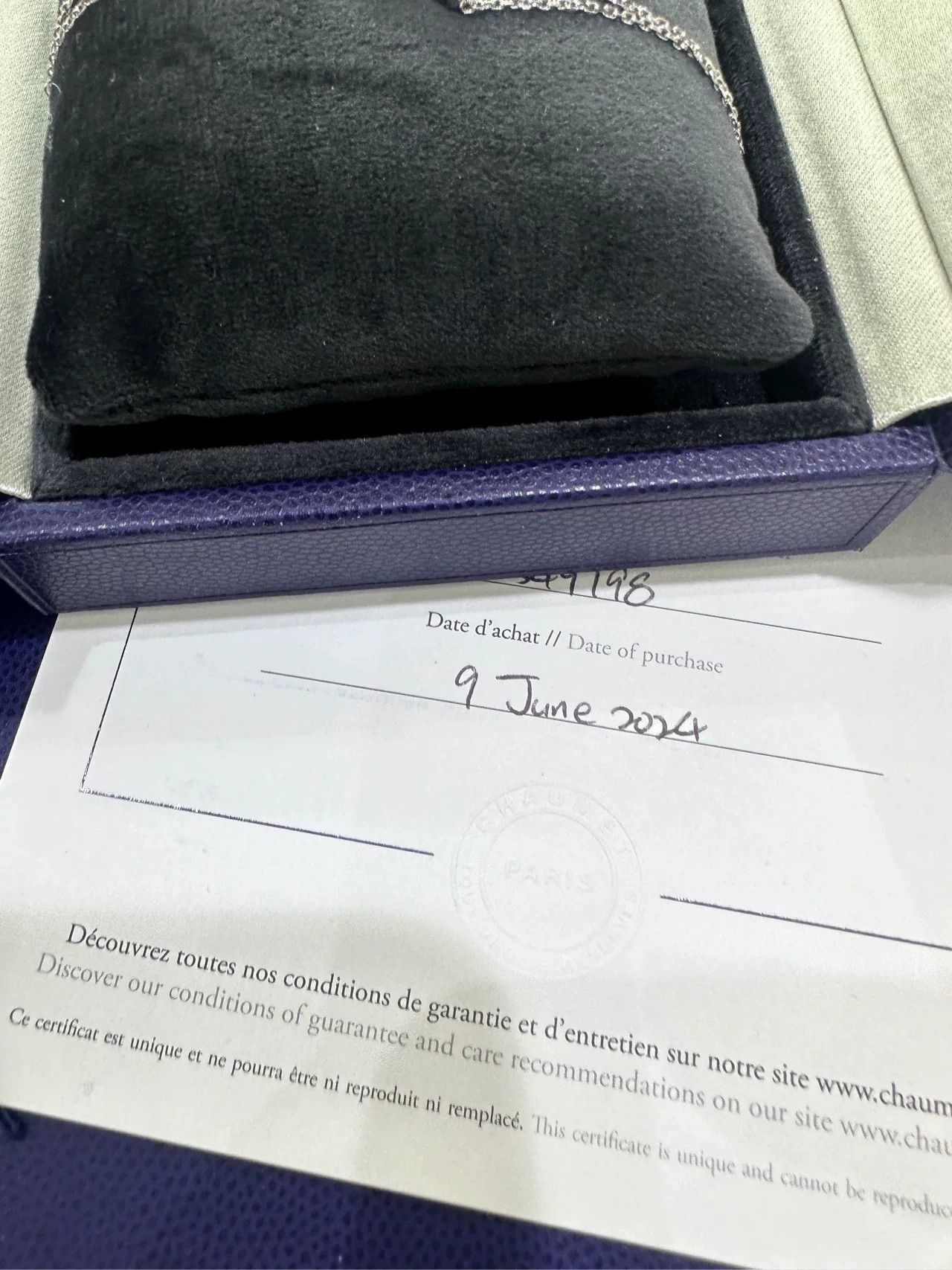 Japanese Brand CHAUMET 18K White Gold Cross Bracelet Size ONE SIZE - 4 Thumbnail