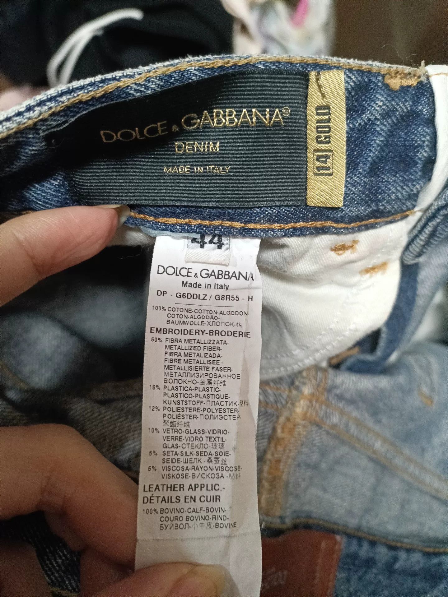 Dolce & Gabbana Dolce & Gabbana Crown Bee Embroidery Jeans 44 Size US 28 / EU 44 - 9 Thumbnail