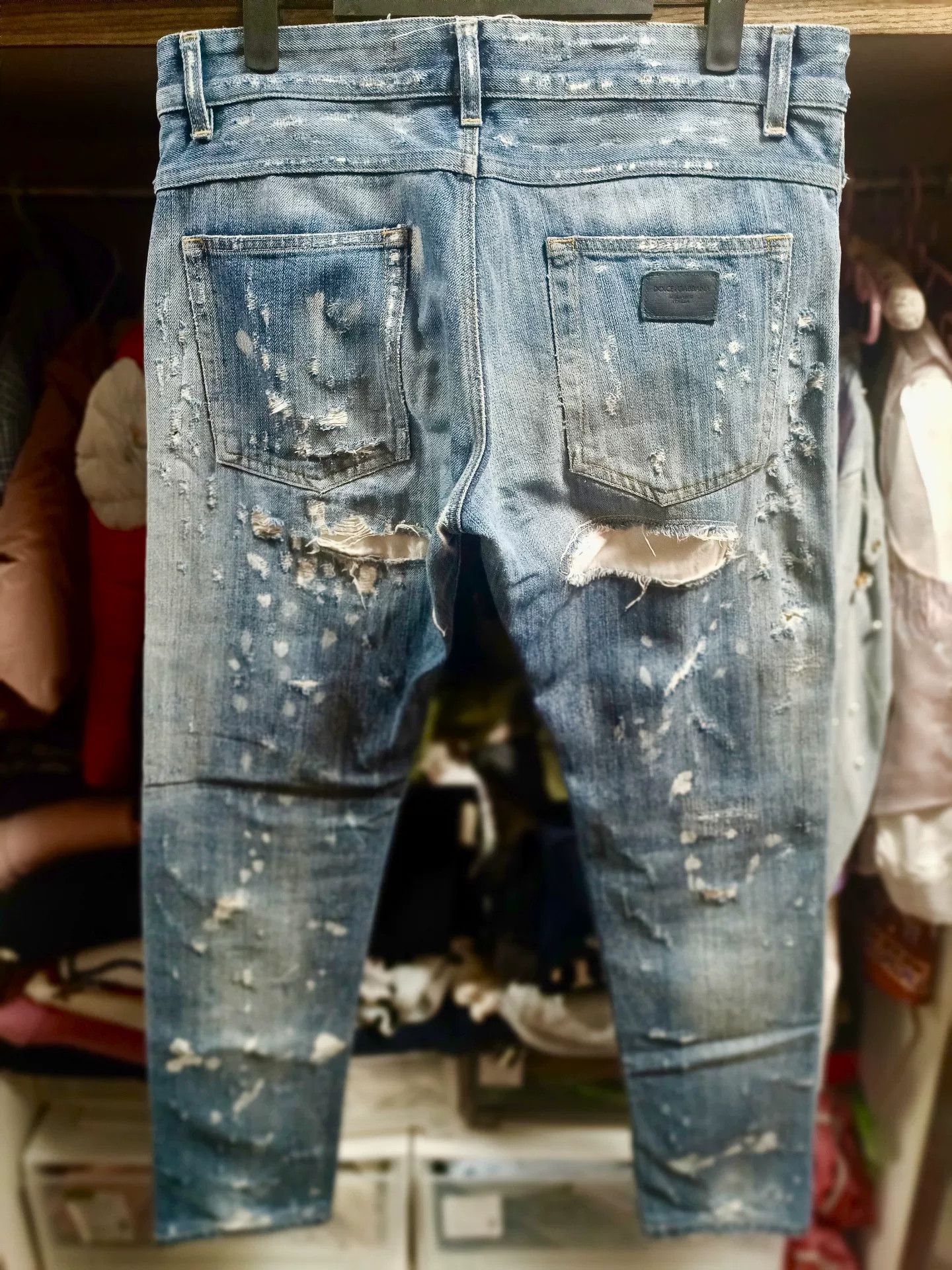 Dolce & Gabbana Dolce&Gabbana Runway Distressed Jeans Size US 30 / EU 46 - 2 Thumbnail