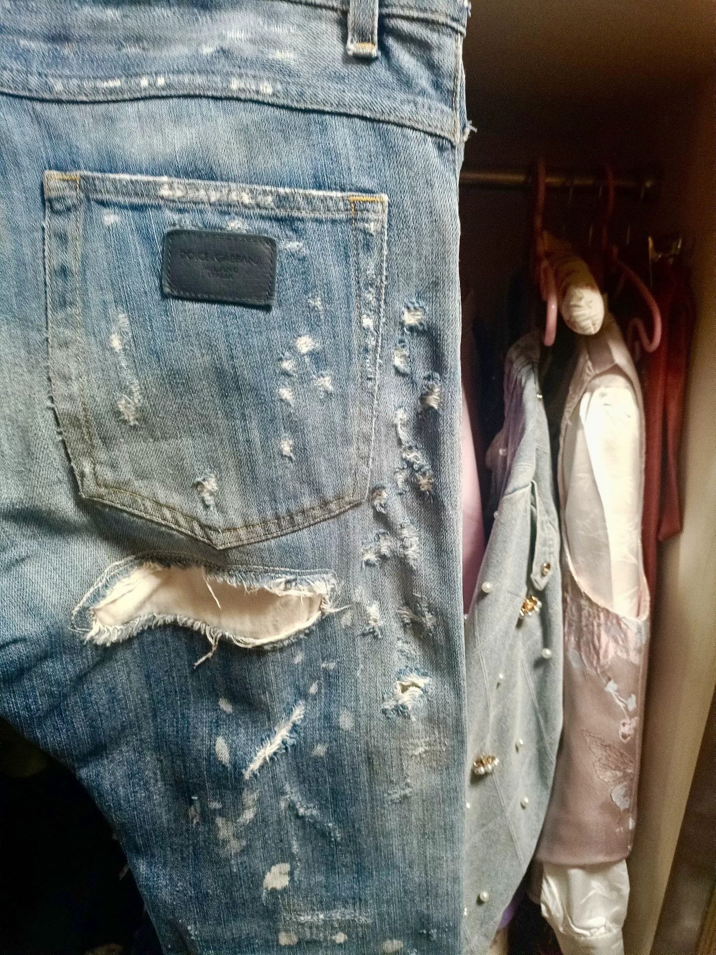 Dolce & Gabbana Dolce&Gabbana Runway Distressed Jeans Size US 30 / EU 46 - 7 Thumbnail